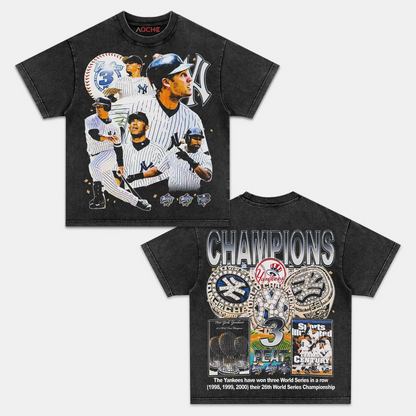 YANKEES 3 PEAT TEE 5.26