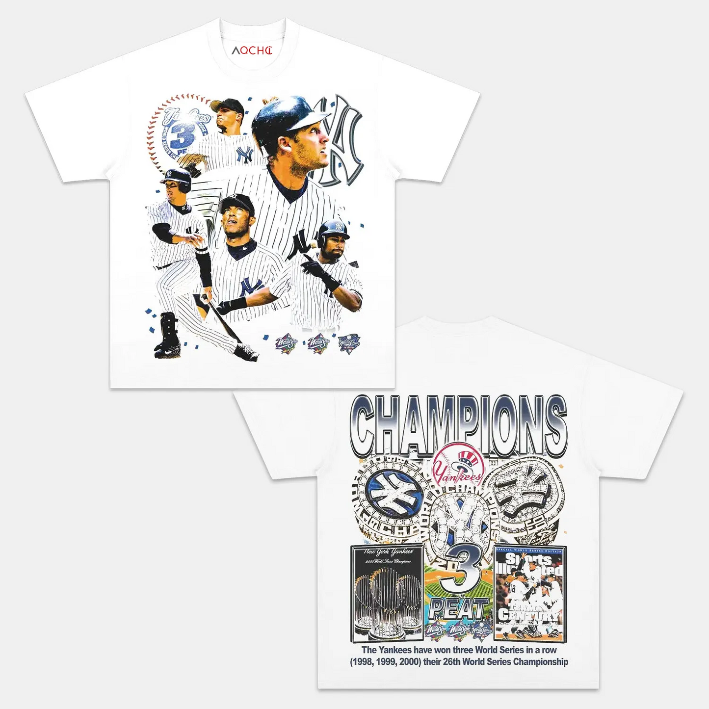 YANKEES 3 PEAT TEE 5.26