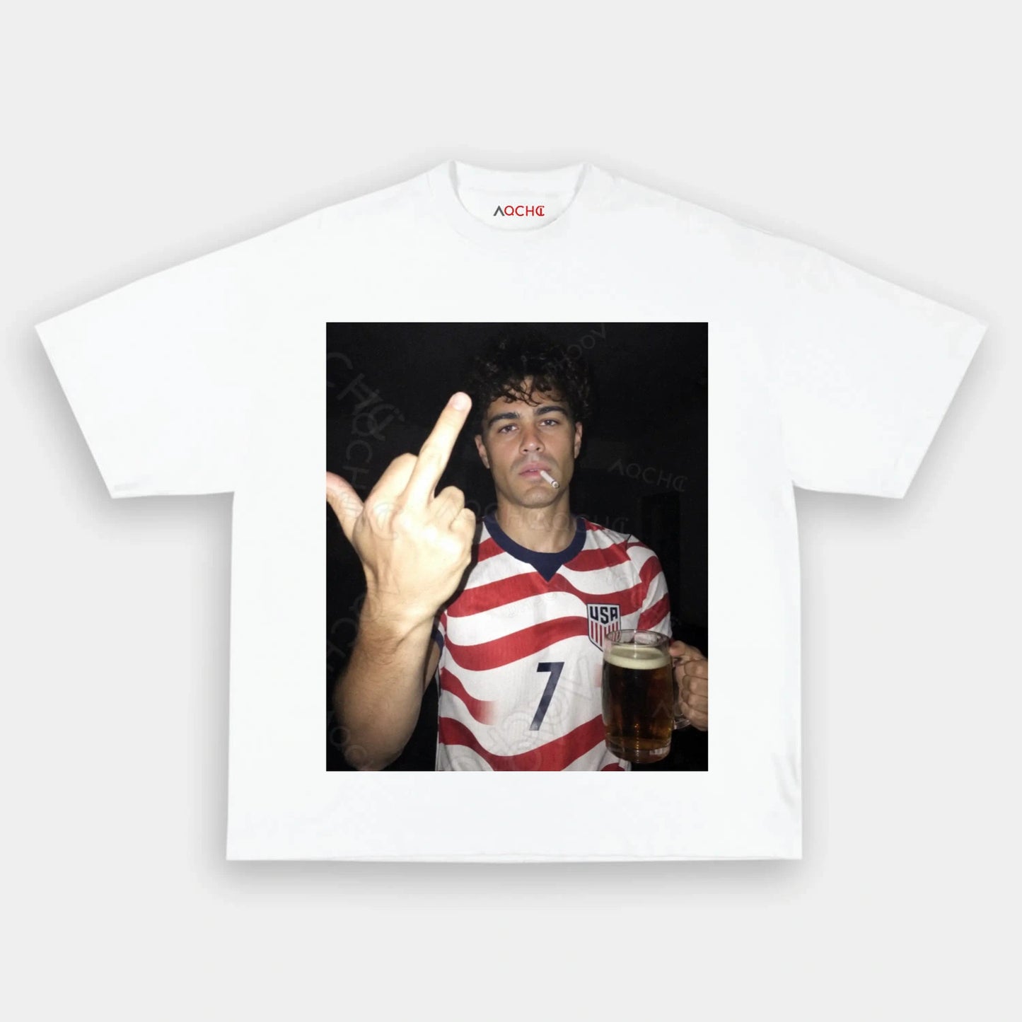 American Soccer Style Tee 2 - AQCHIC