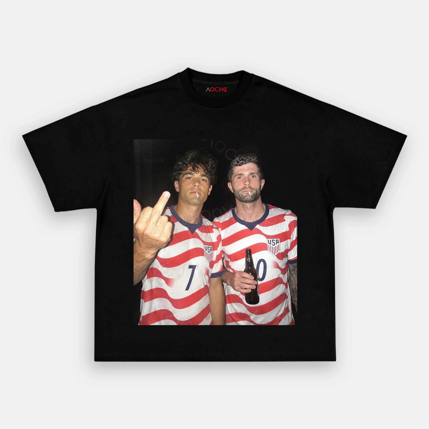 American Soccer Style Tee 6 - AQCHIC
