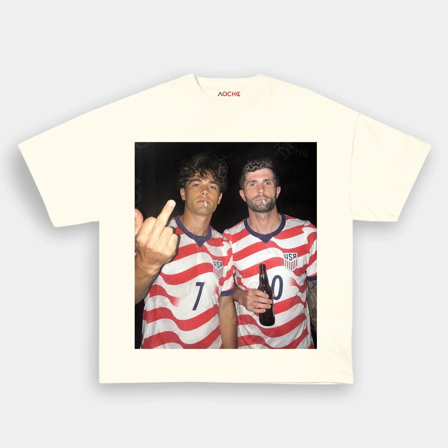 American Soccer Style Tee 6 - AQCHIC