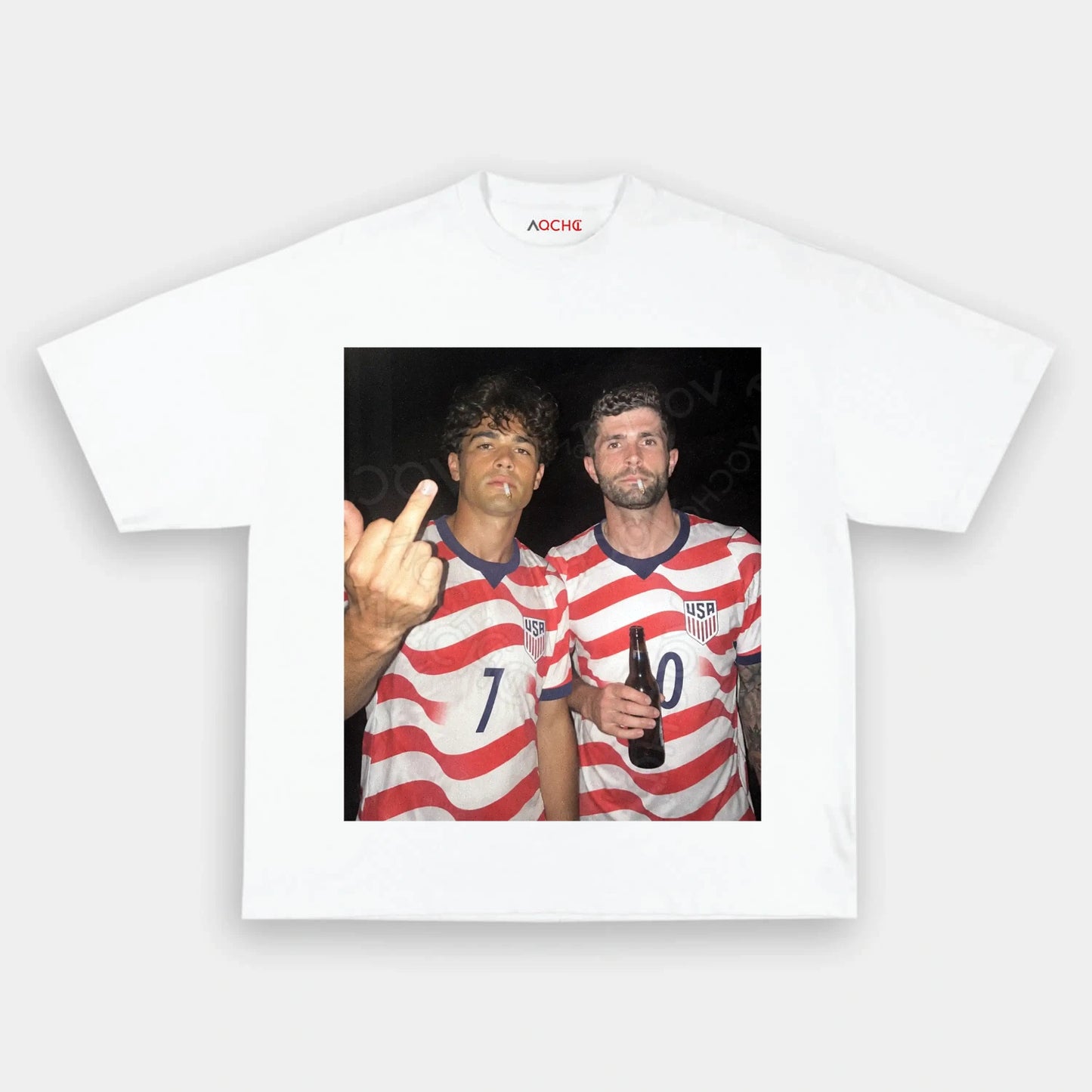 American Soccer Style Tee 6 - AQCHIC