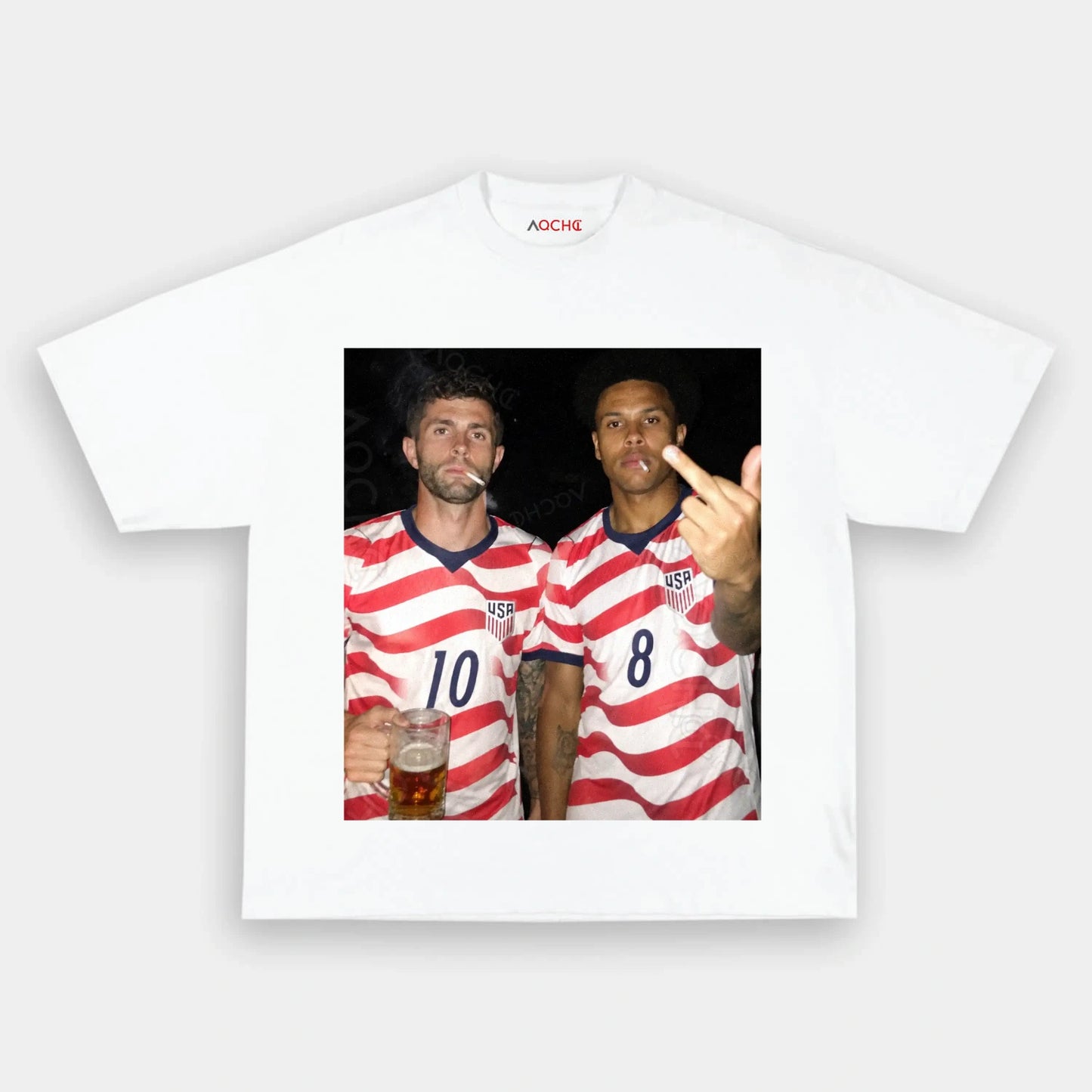 American Soccer Style Tee 7 - AQCHIC