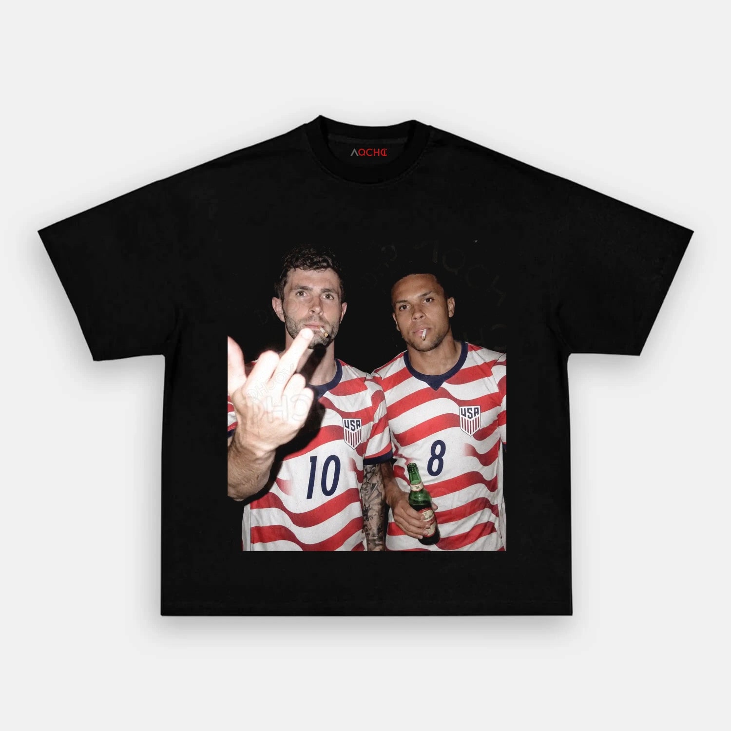 American Soccer Style Tee 8 - AQCHIC
