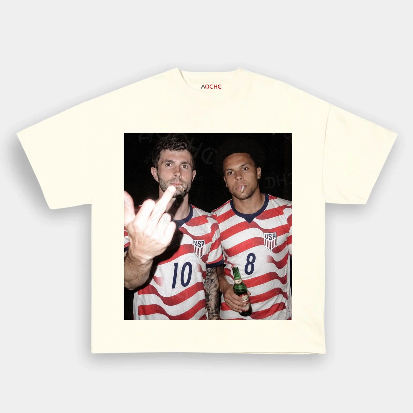 American Soccer Style Tee 8 - AQCHIC