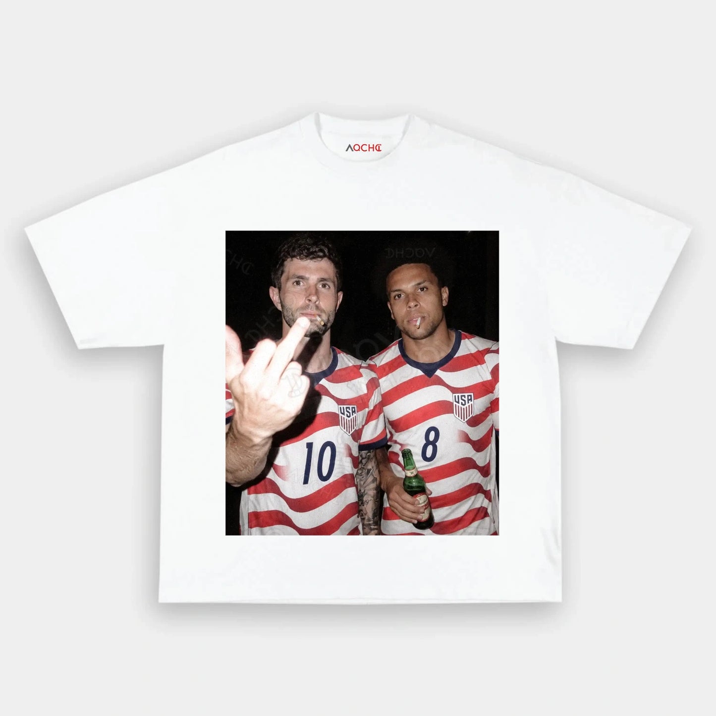 American Soccer Style Tee 8 - AQCHIC