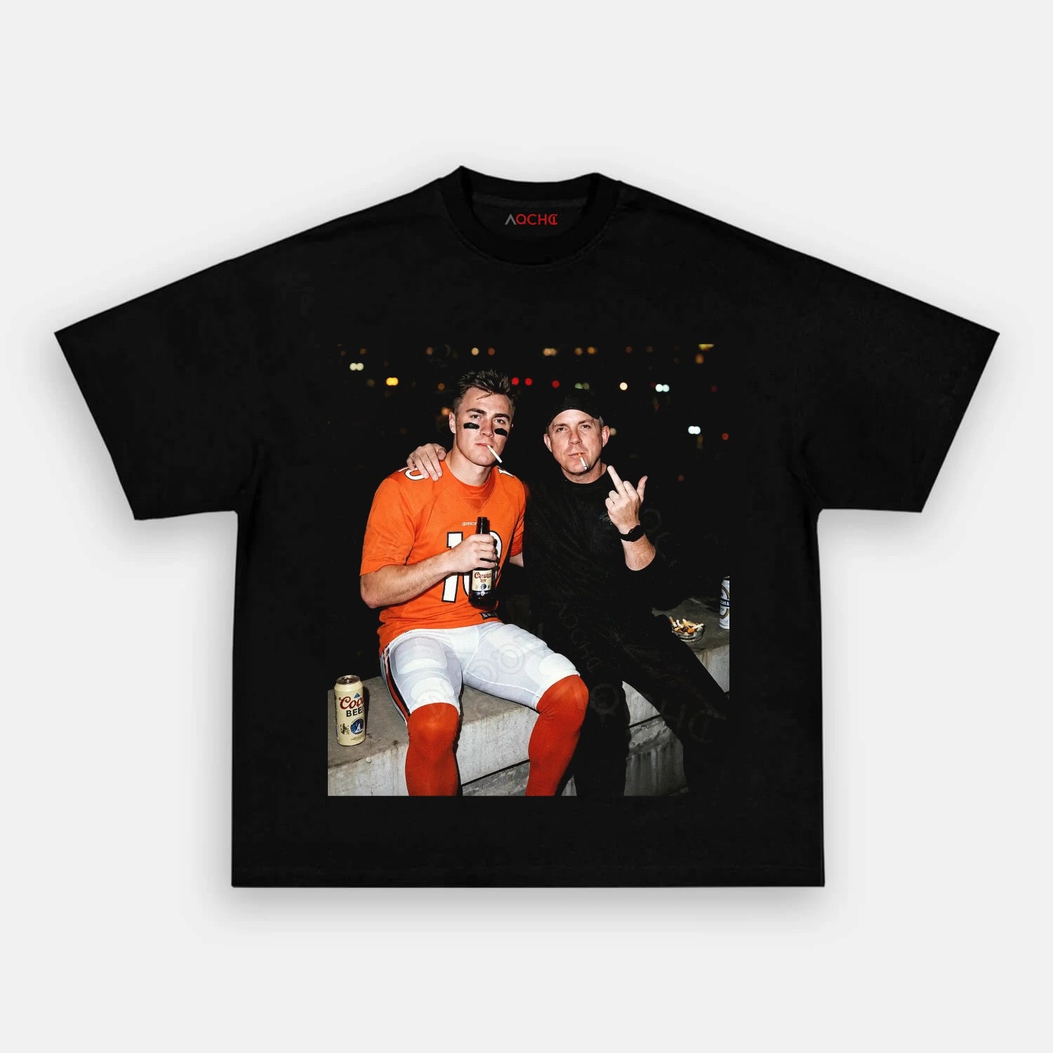 Bo Nix & Sean Payton Football T-shirt - AQCHIC