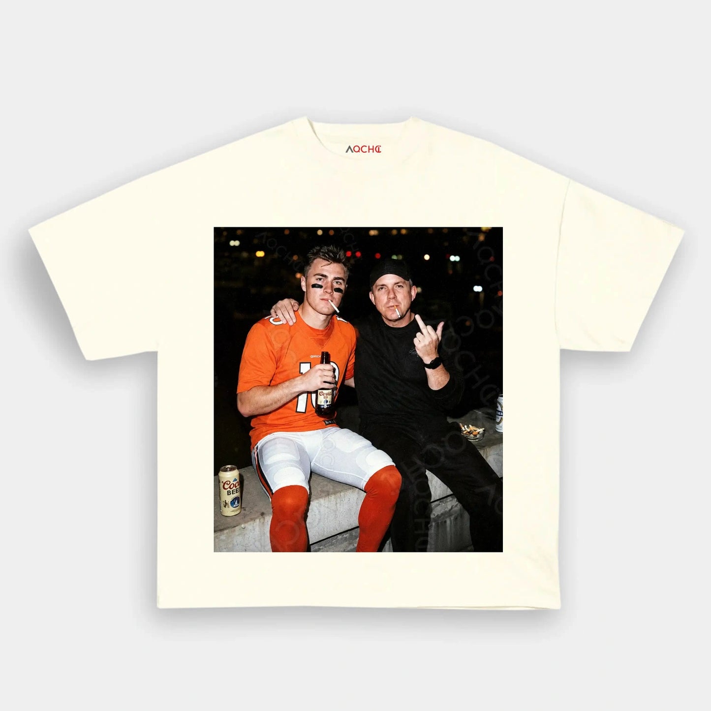 Bo Nix & Sean Payton Football T-shirt - AQCHIC