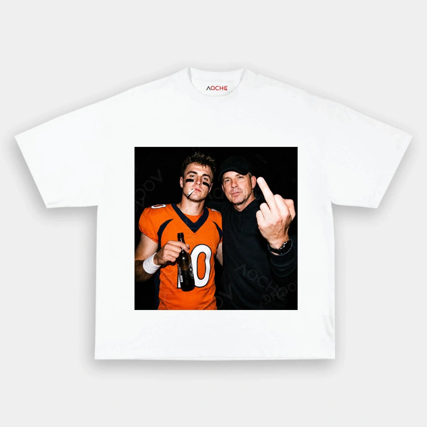 Bo Nix & Sean Payton Football T-shirt - AQCHIC