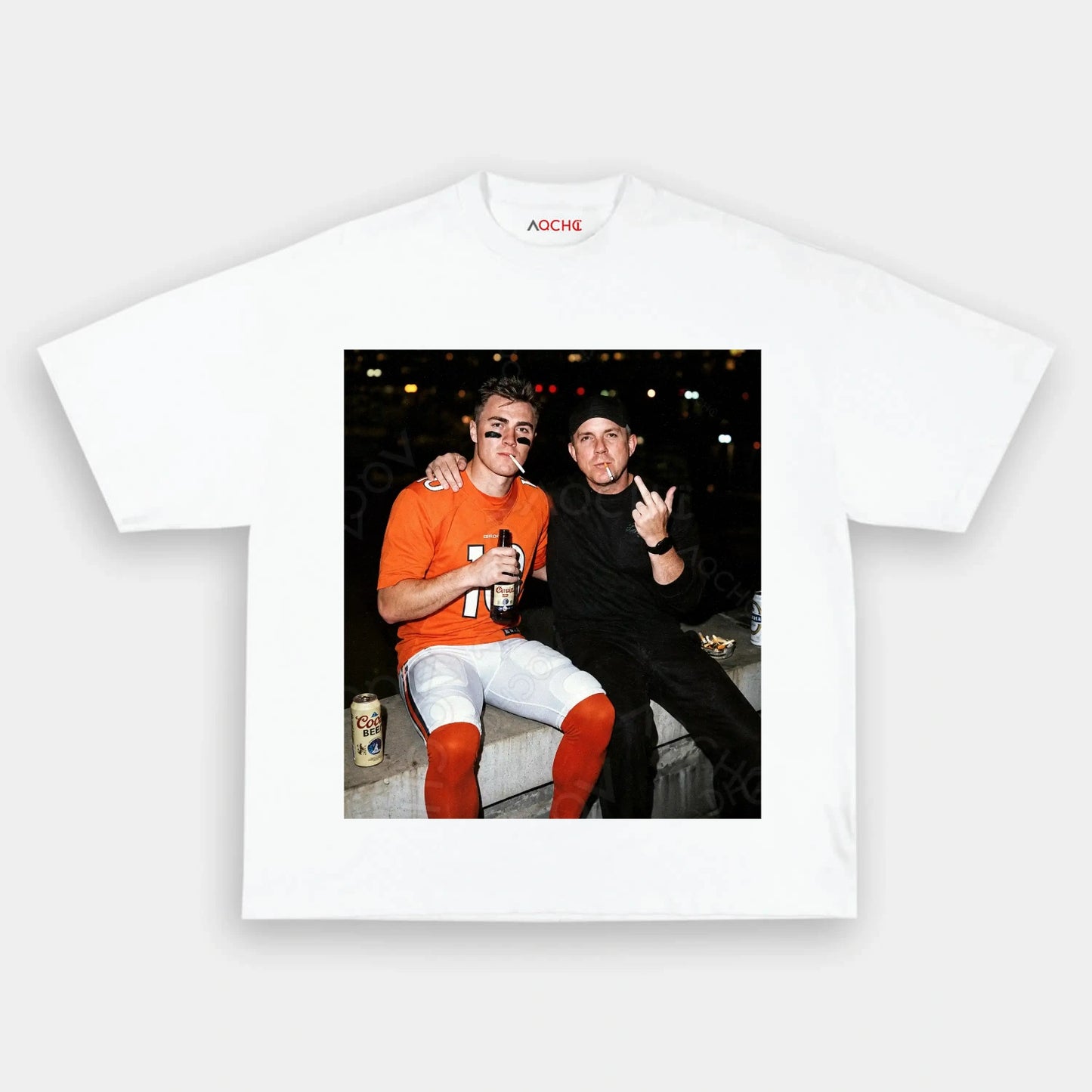 Bo Nix & Sean Payton Football T-shirt - AQCHIC