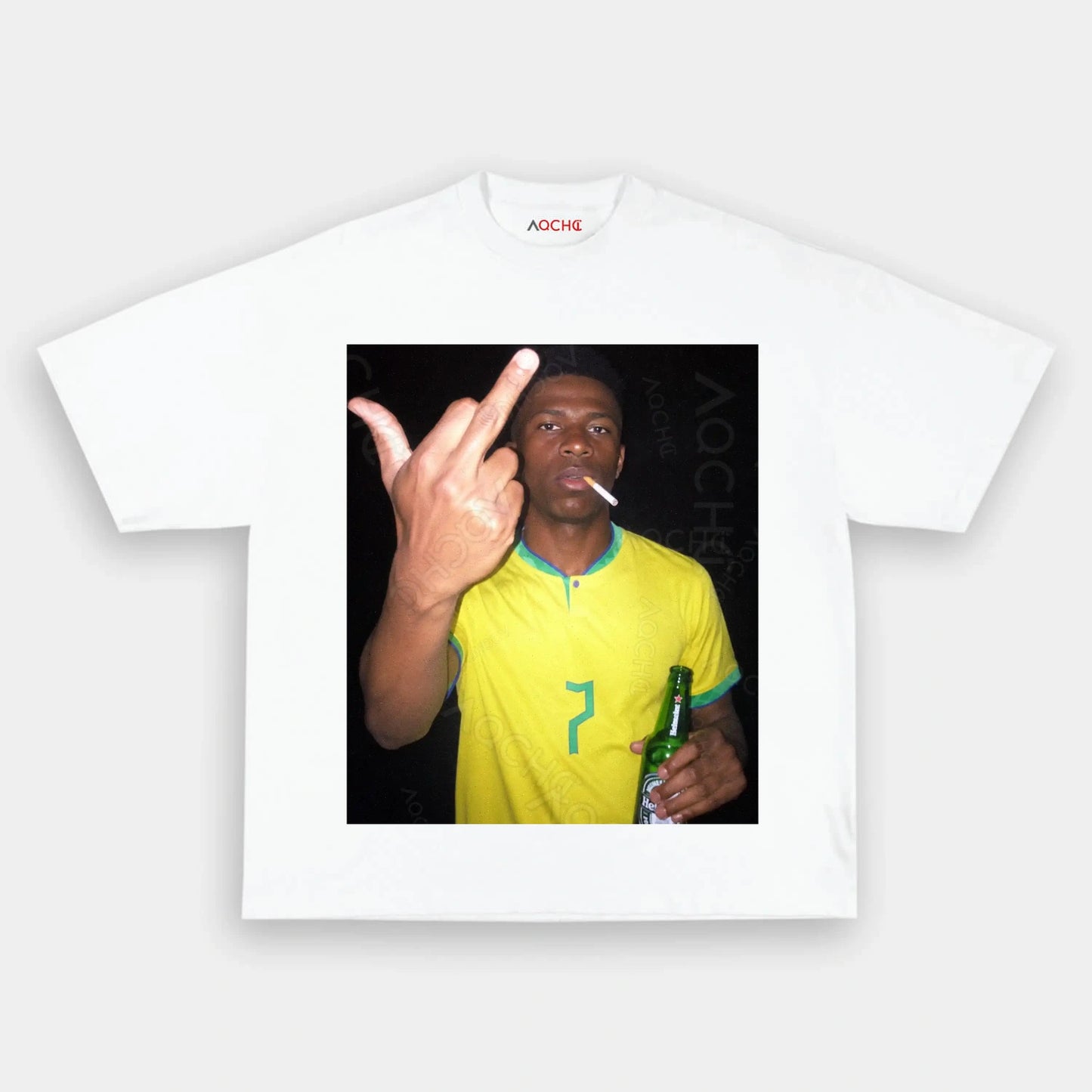Brazil Football Style Tee 1 - AQCHIC