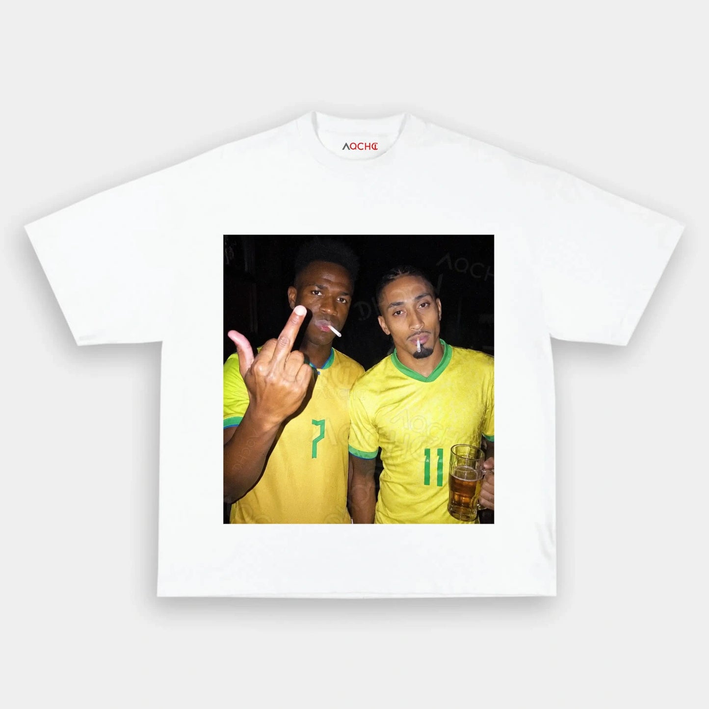 Brazil Football Style Tee 5 - AQCHIC