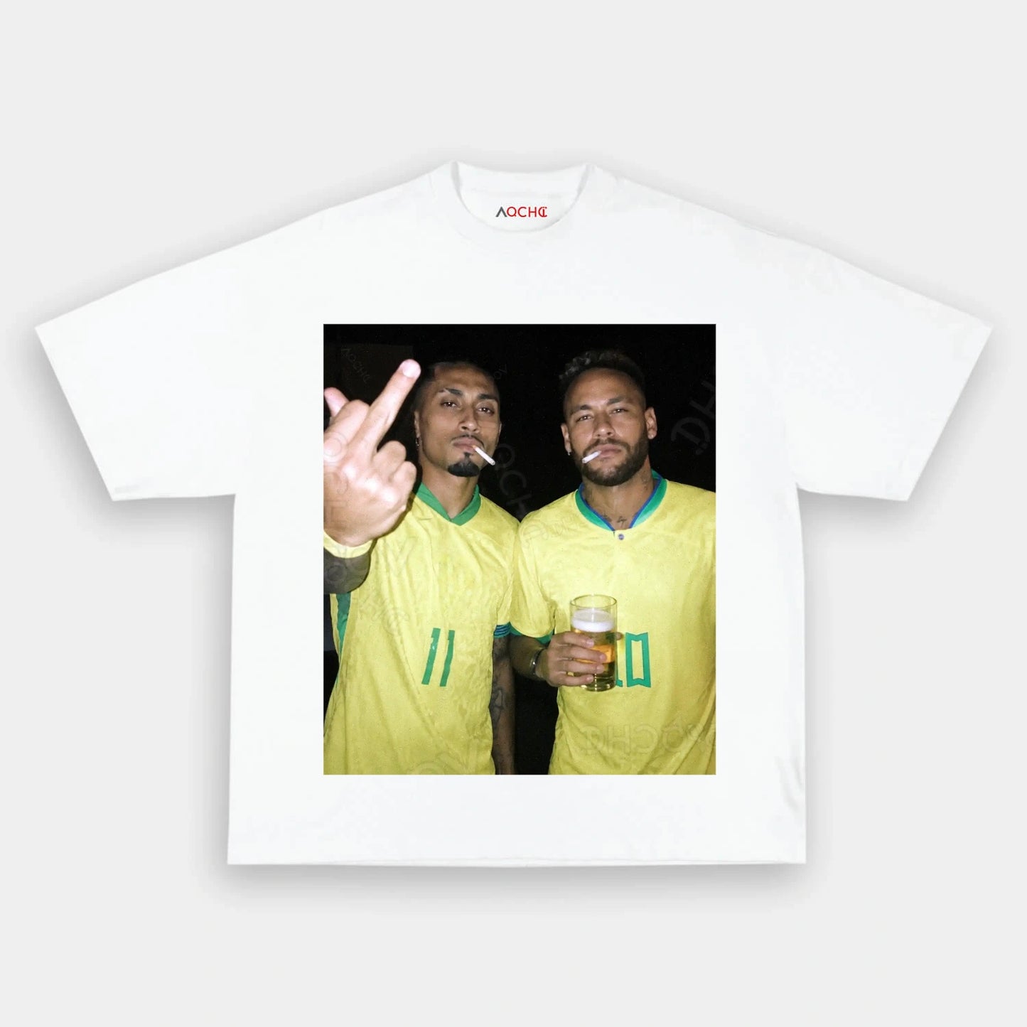 Brazil Football Style Tee 6 - AQCHIC