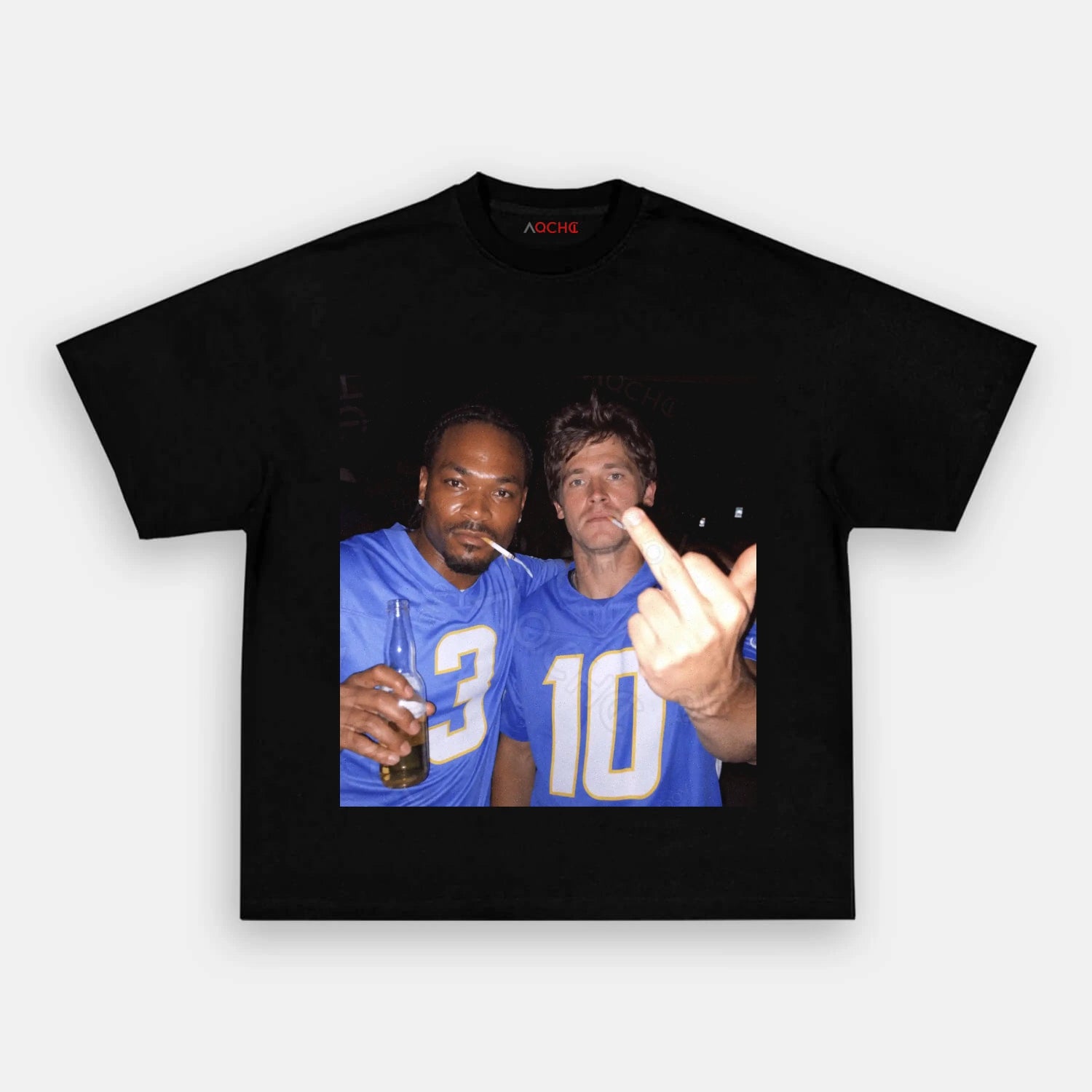 DJ3&JH10 Football Tee - AQCHIC