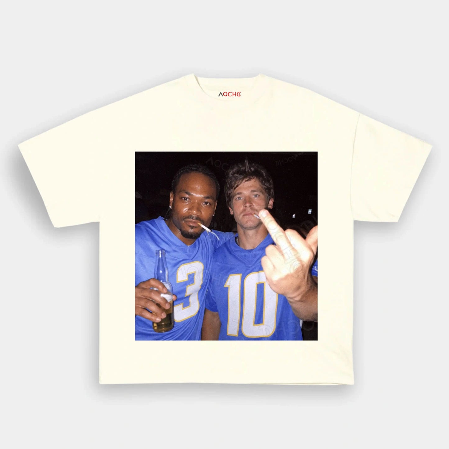DJ3&JH10 Football Tee - AQCHIC