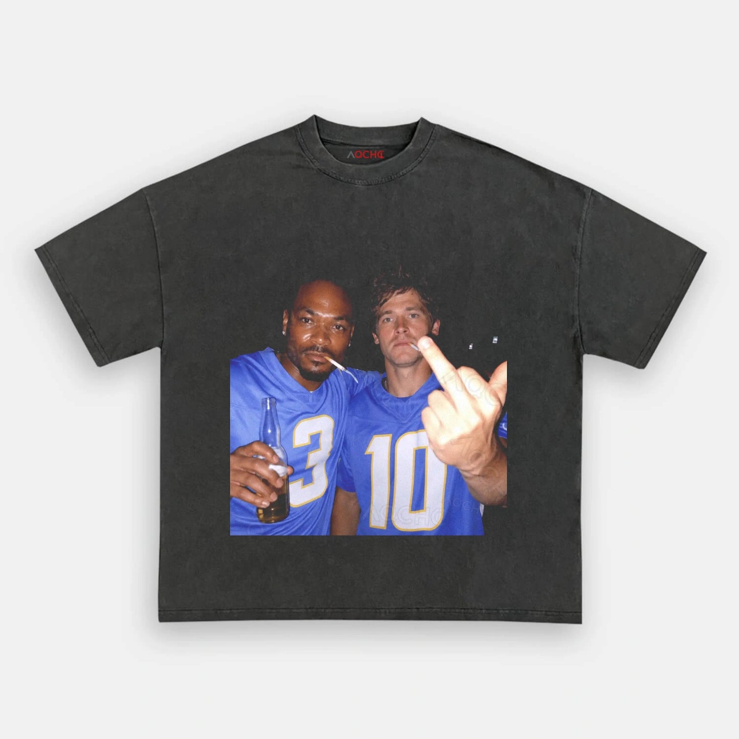 DJ3&JH10 Football Tee - AQCHIC