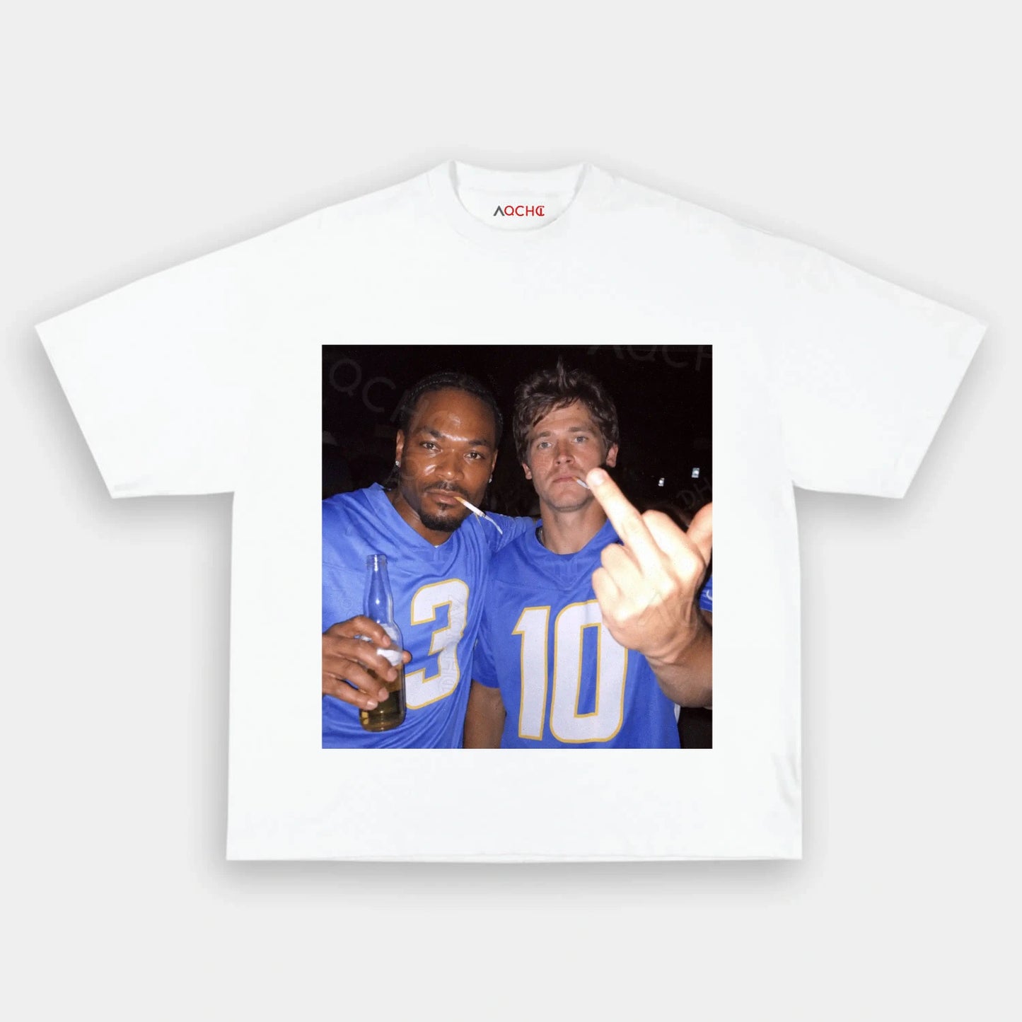 DJ3&JH10 Football Tee - AQCHIC