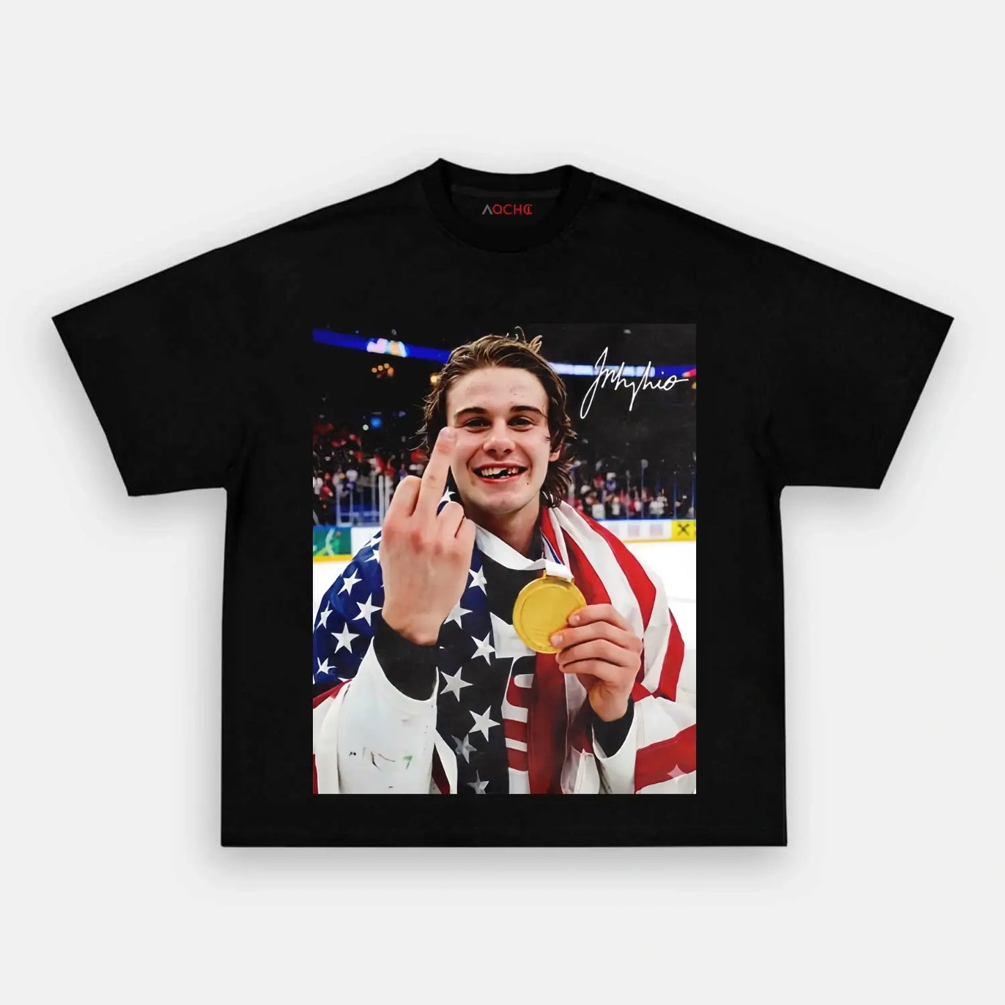 Jack Hughes champion Tee 2.1 - AQCHIC