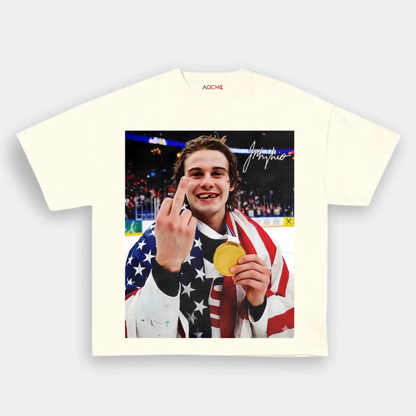Jack Hughes champion Tee 2.1 - AQCHIC