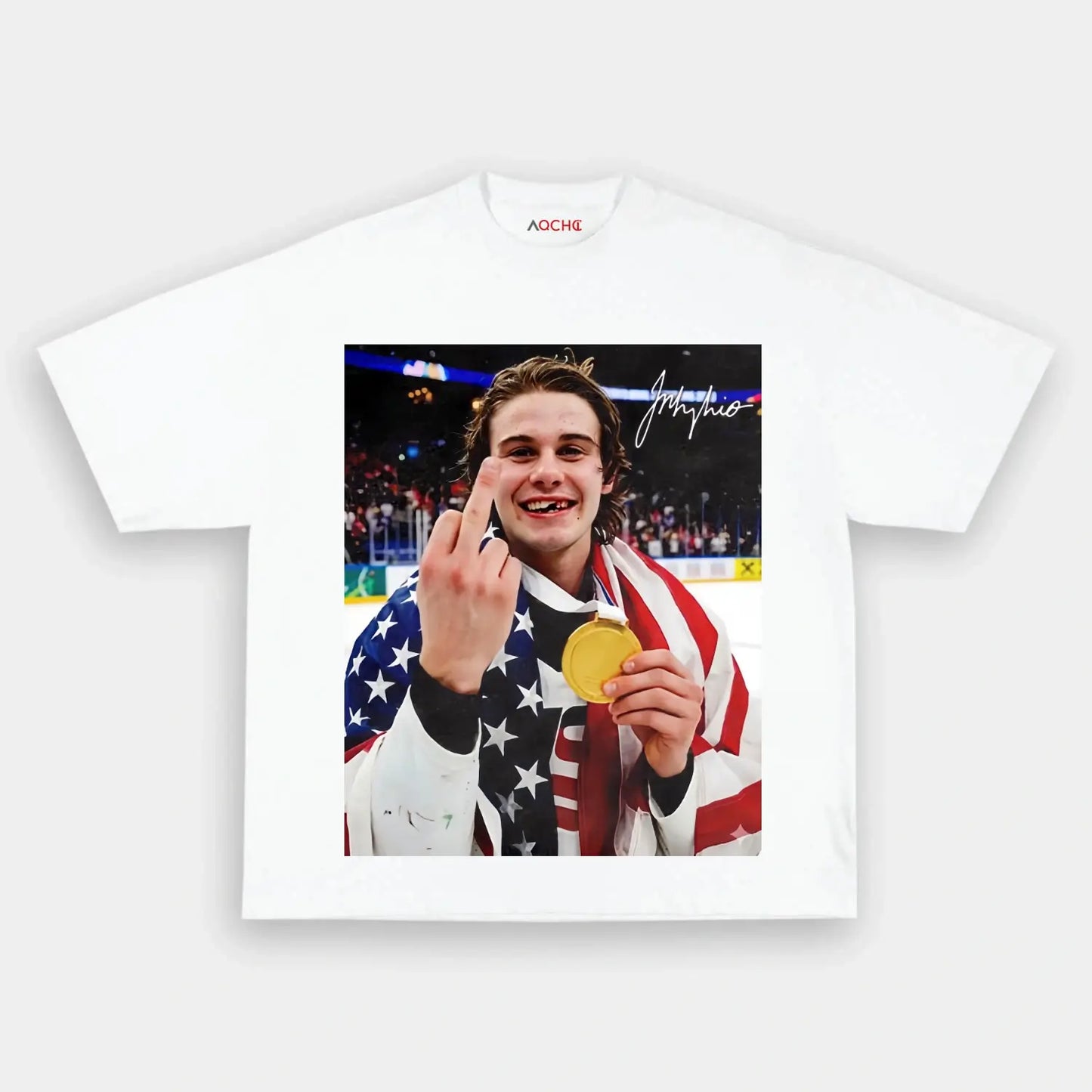 Jack Hughes champion Tee 2.1 - AQCHIC