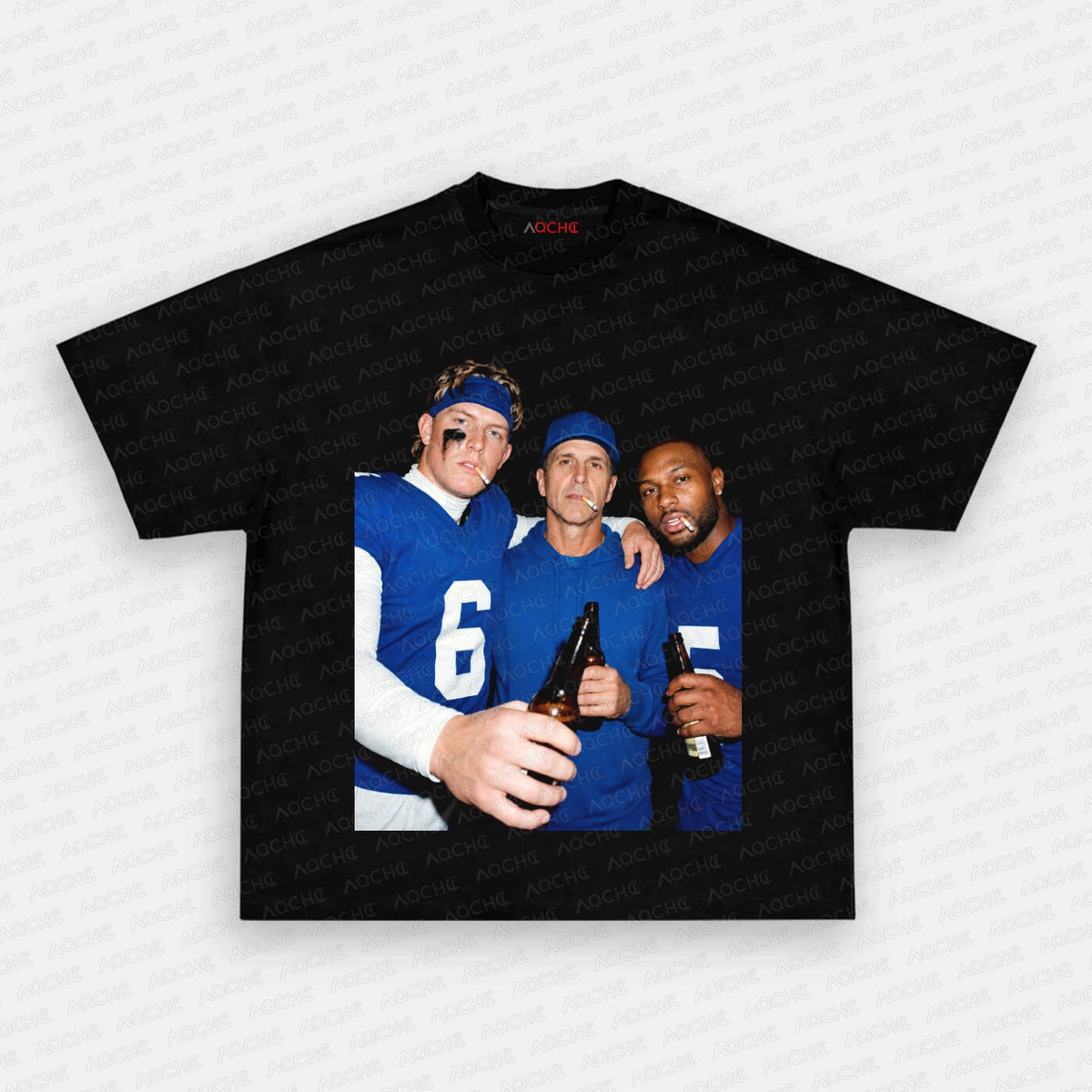 JD6 & John Harbaugh & KT5 Football Tee - AQCHIC