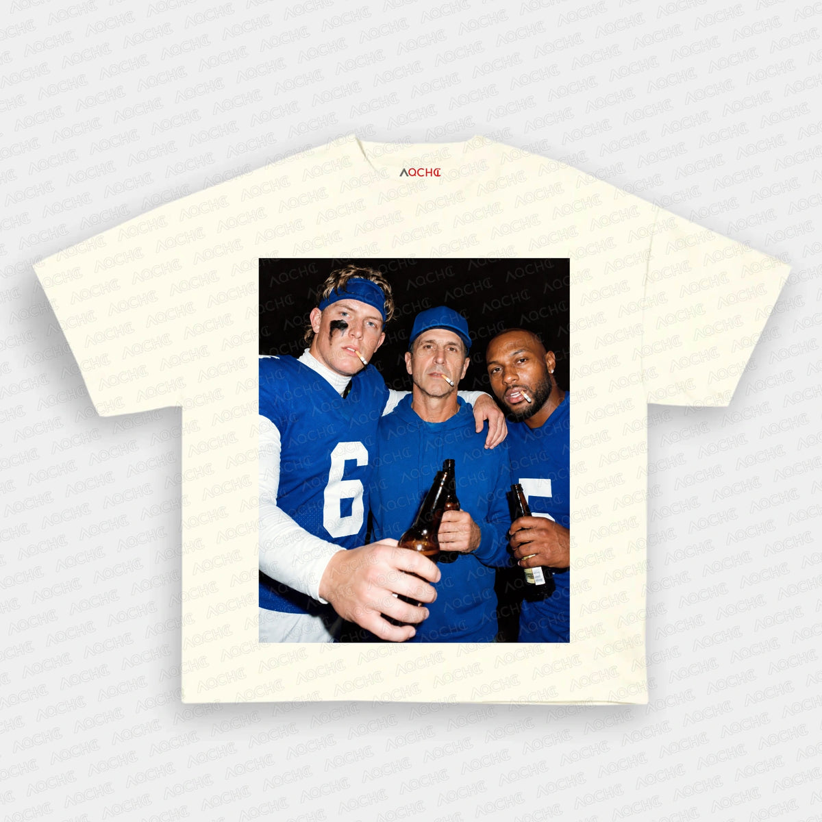 JD6 & John Harbaugh & KT5 Football Tee - AQCHIC