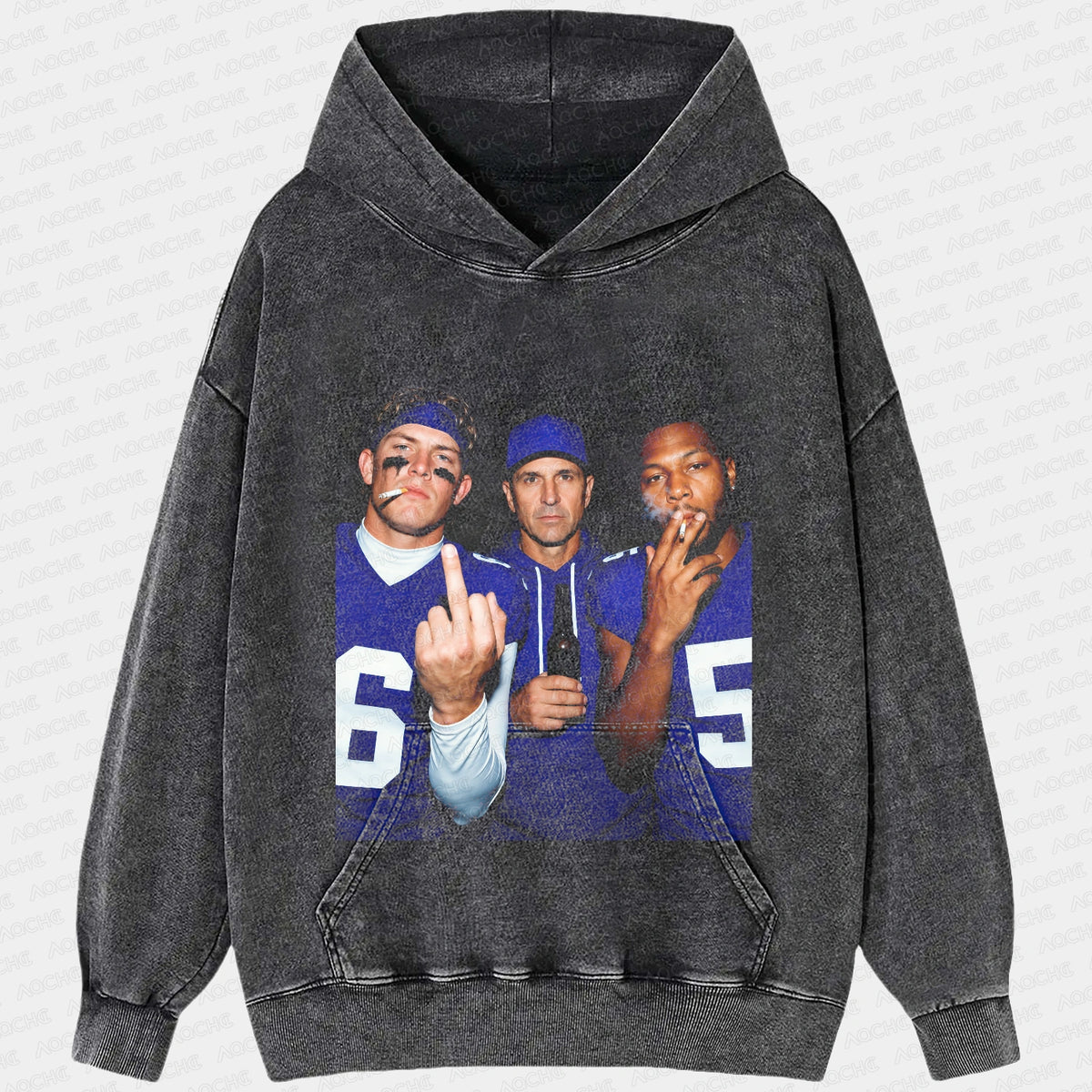 JD6 & John Harbaugh & KT5 Football Tee  - AQCHIC