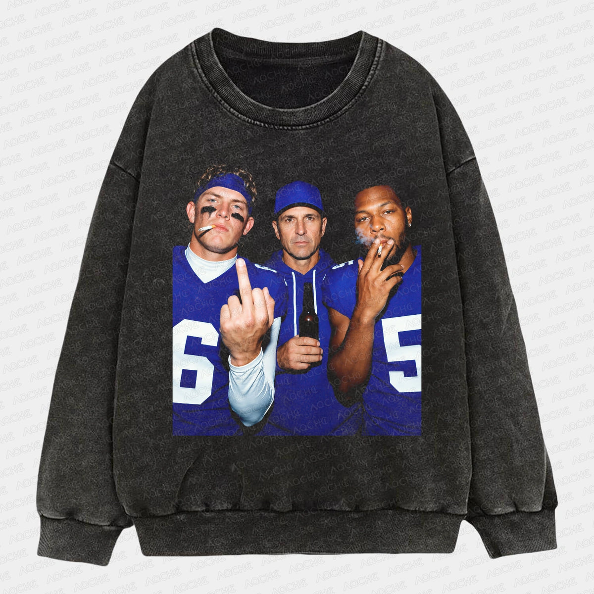 JD6 & John Harbaugh & KT5 Football Tee  - AQCHIC