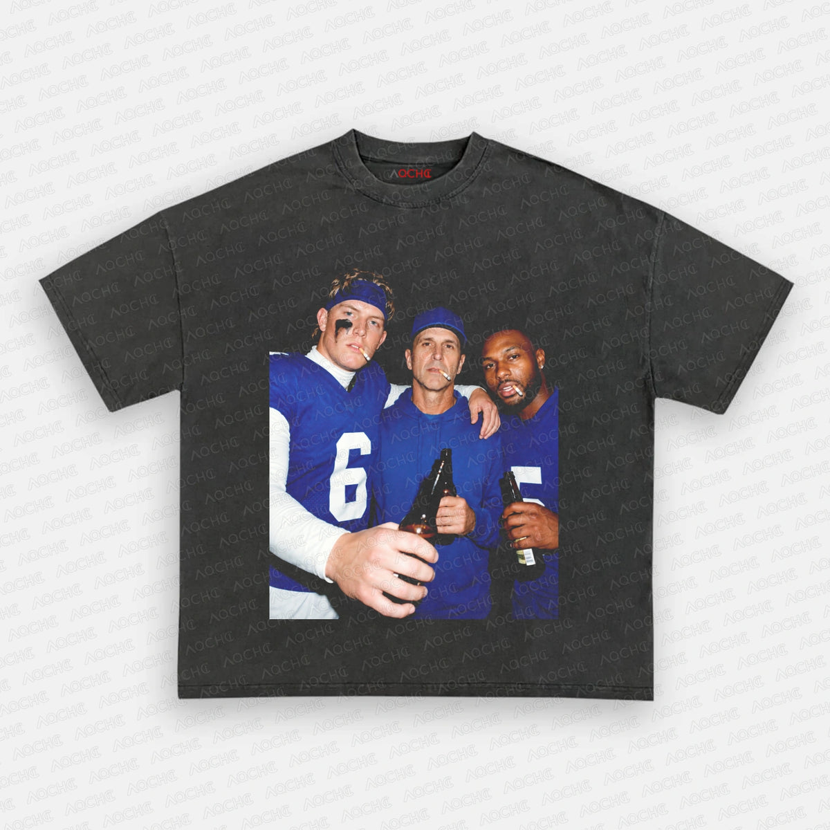 JD6 & John Harbaugh & KT5 Football Tee - AQCHIC