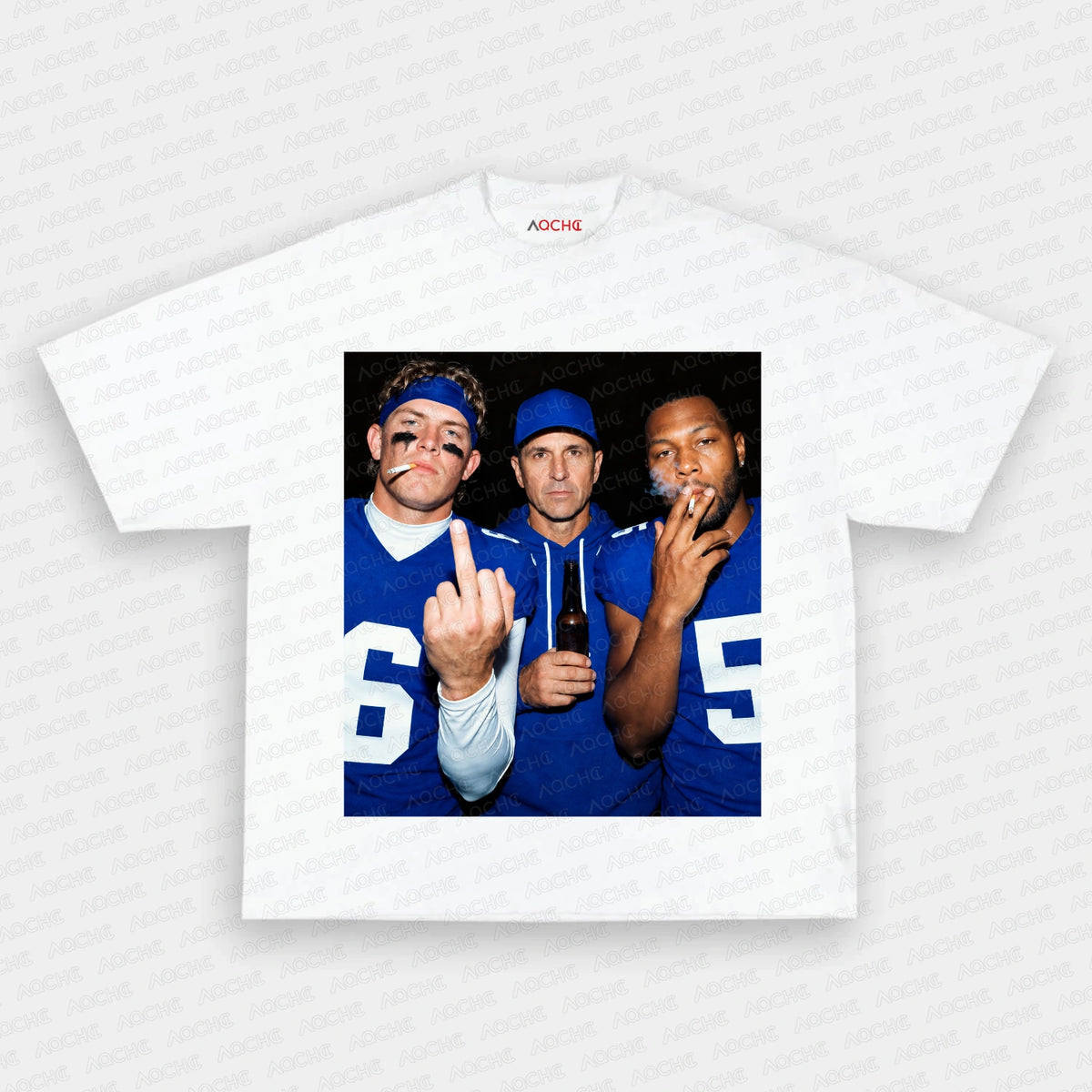 JD6 & John Harbaugh & KT5 Football Tee  - AQCHIC