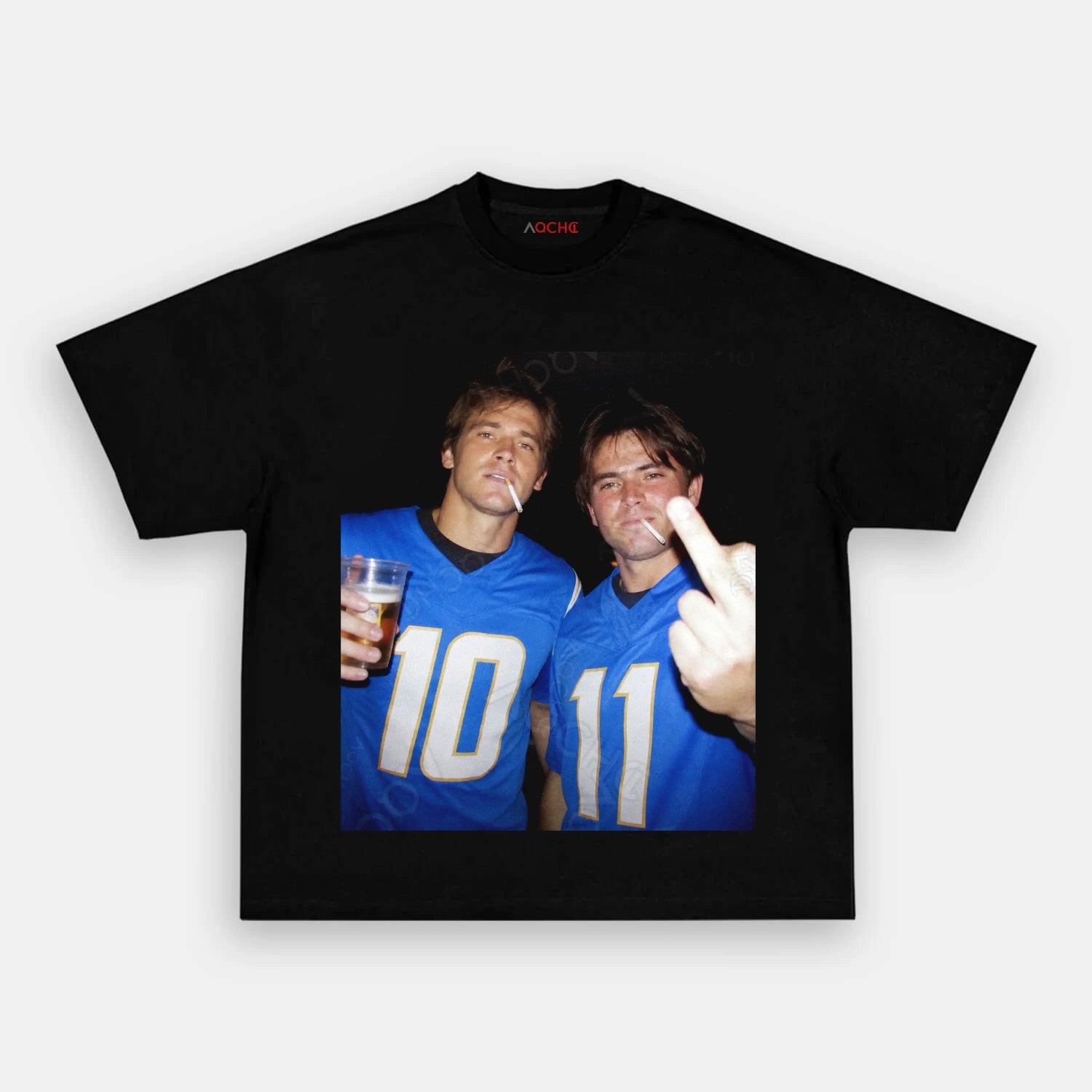 JH10&CD11 Football Tee - AQCHIC