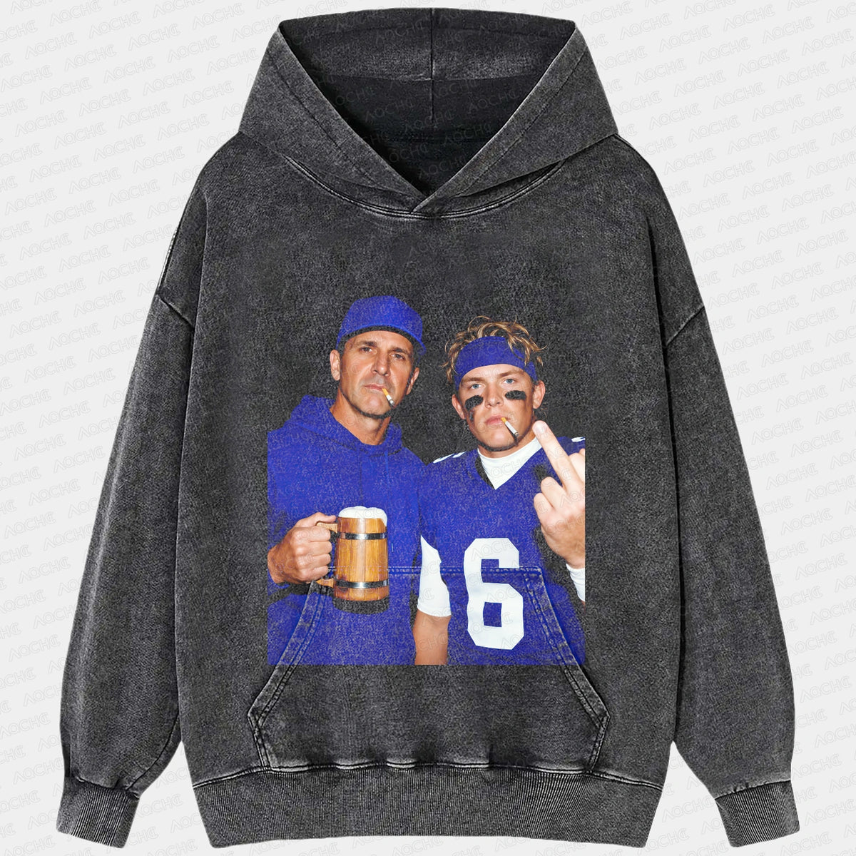 John Harbaugh & JD6 Football Tee - AQCHIC