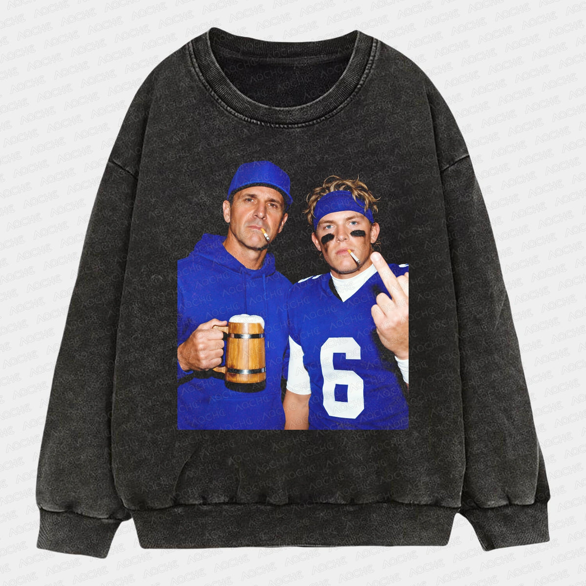 John Harbaugh & JD6 Football Tee - AQCHIC