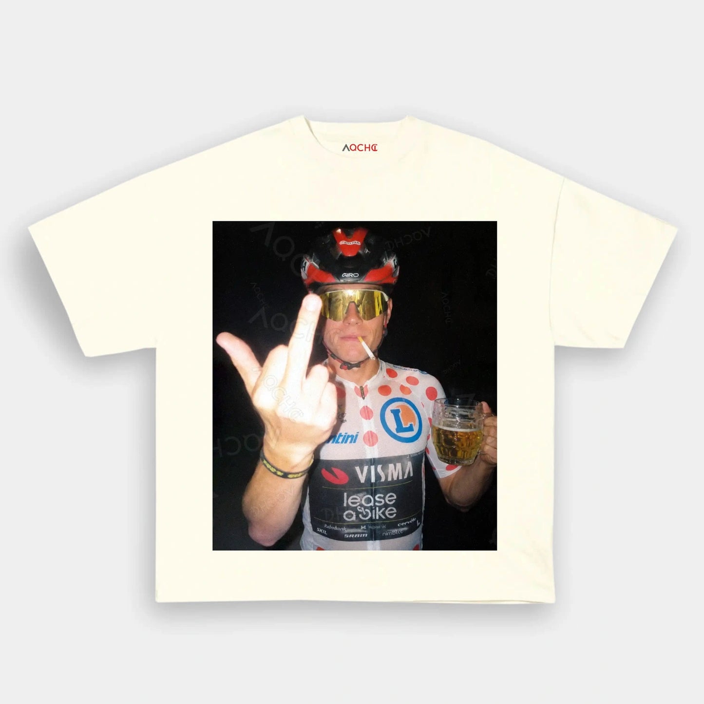 Jonas Vingegaard Polka Dot Jersey Tee 2 - AQCHIC