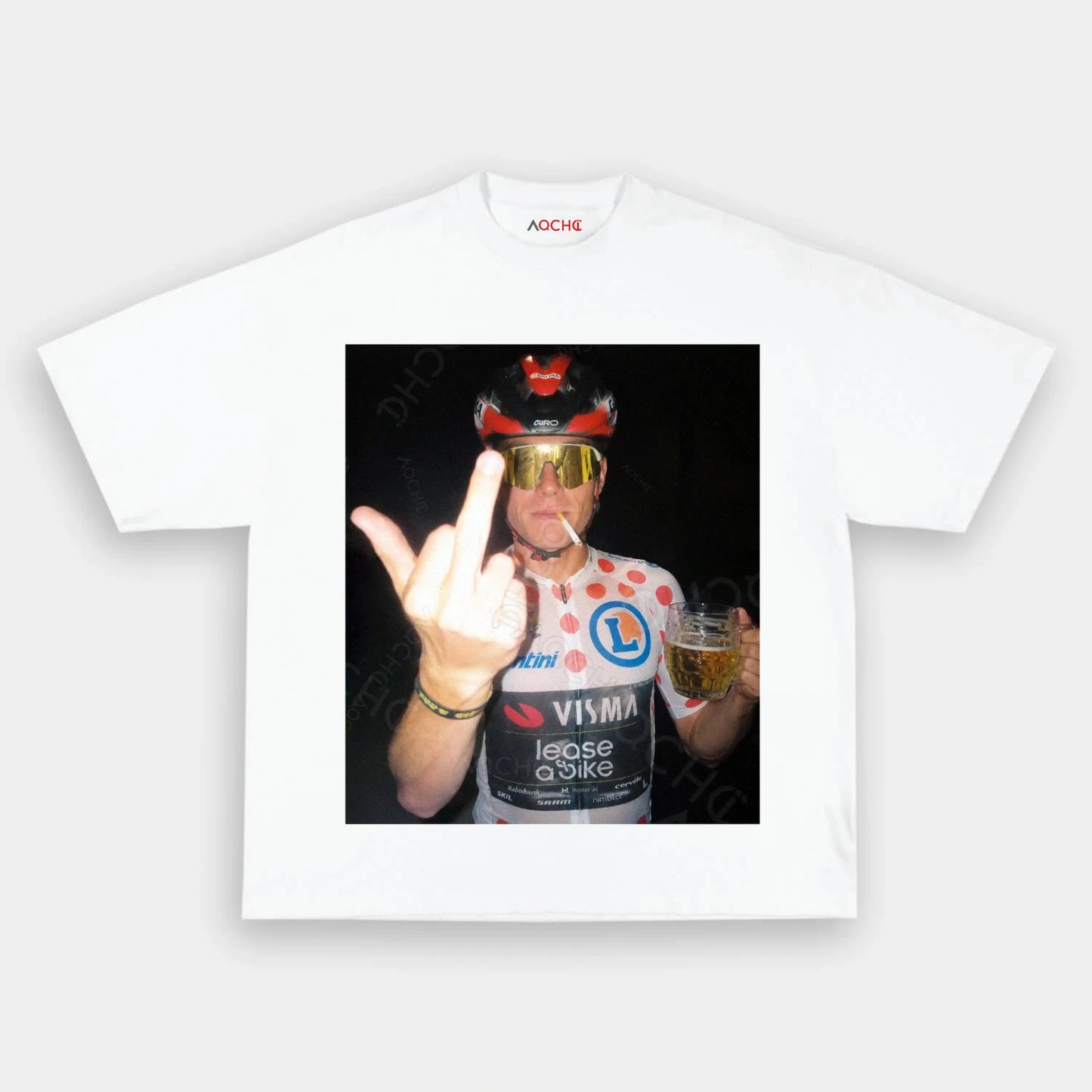 Jonas Vingegaard Polka Dot Jersey Tee 2 - AQCHIC