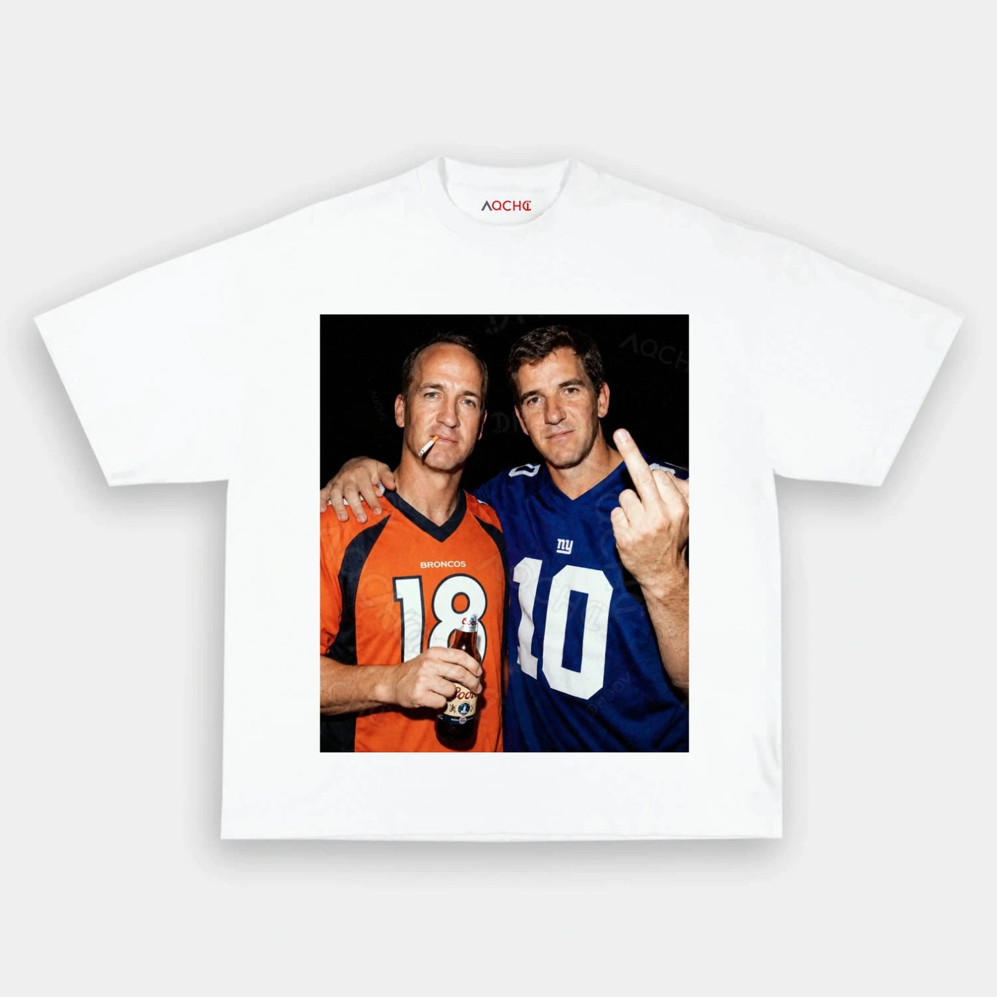 Peyton Manning & Eli Manning Football T-shirt - AQCHIC