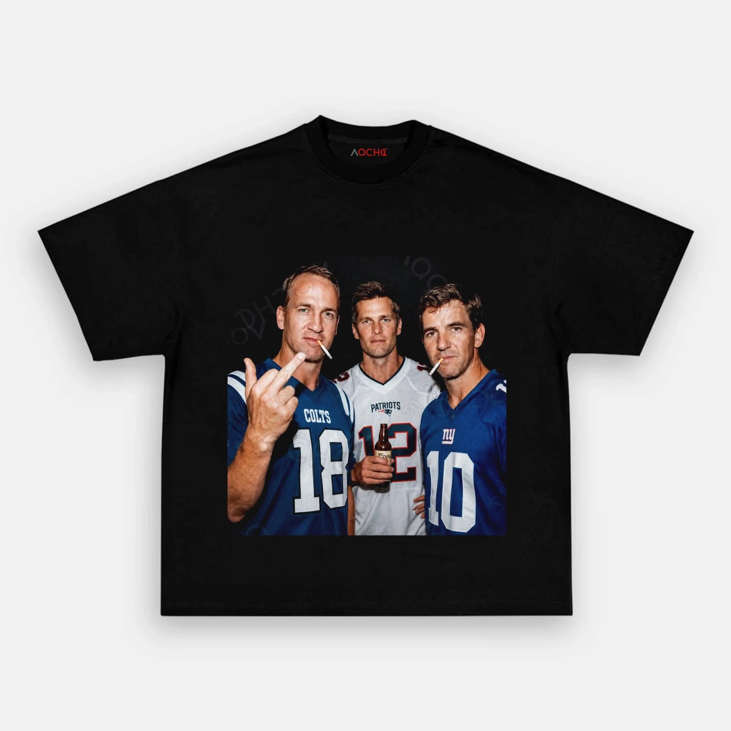 Peyton Manning& Tom Brady & Eli Manning Football T-shirt - AQCHIC