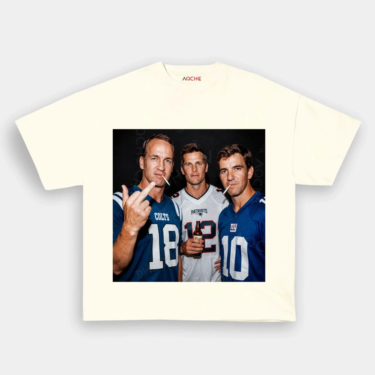 Peyton Manning& Tom Brady & Eli Manning Football T-shirt - AQCHIC