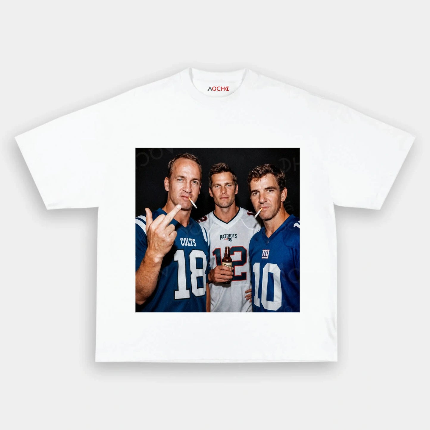 Peyton Manning& Tom Brady & Eli Manning Football T-shirt - AQCHIC