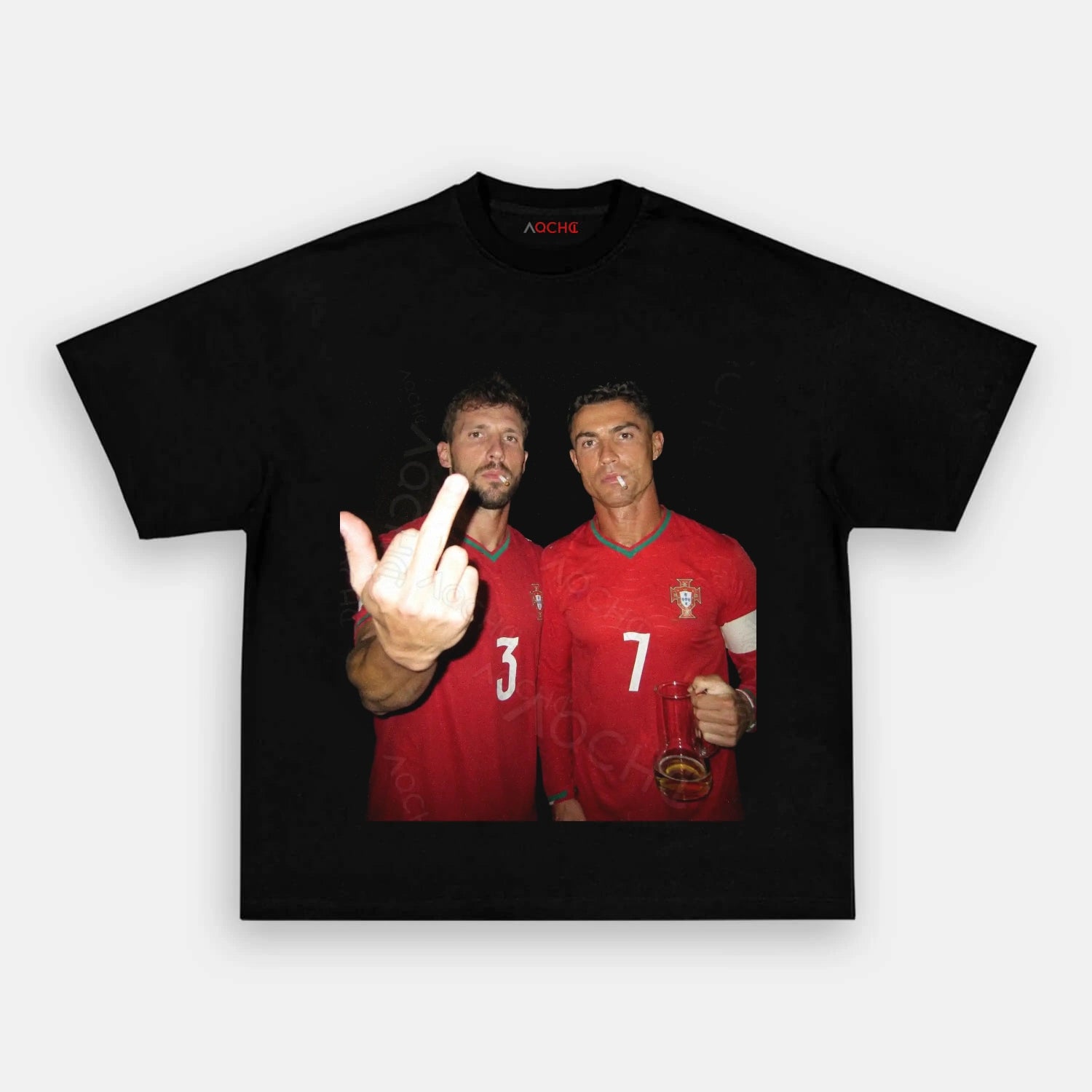 Portugal Football Style Tee V3.4 - AQCHIC