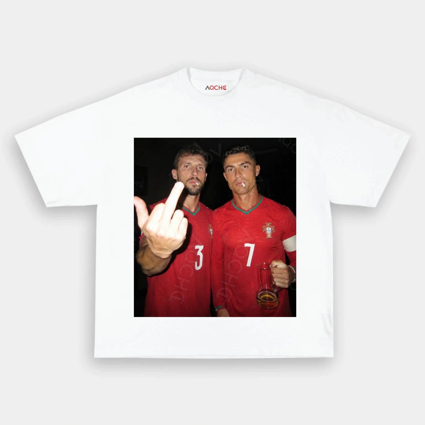 Portugal Football Style Tee V3.4 - AQCHIC