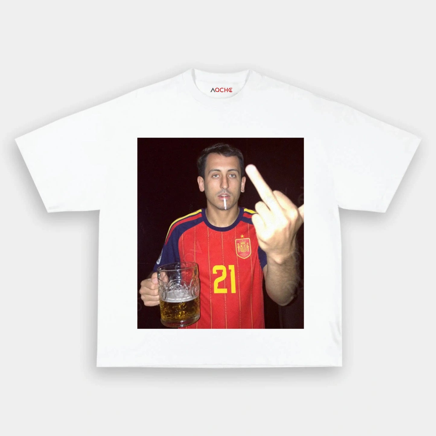 Spain Soccer Style Tee 7 - AQCHIC