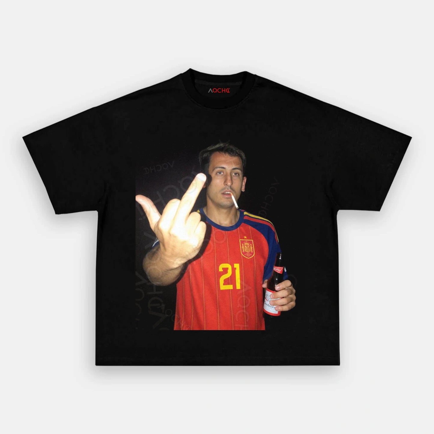 Spain Soccer Style Tee 8 - AQCHIC