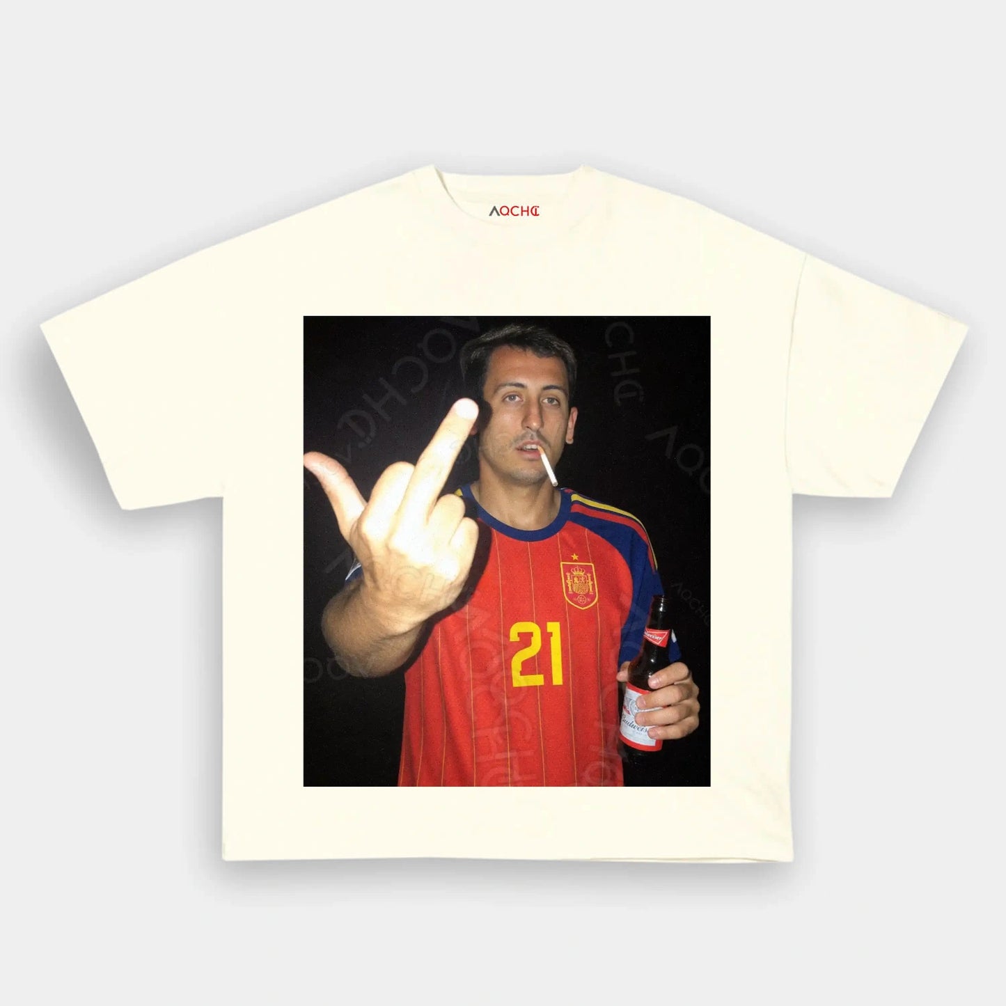Spain Soccer Style Tee 8 - AQCHIC