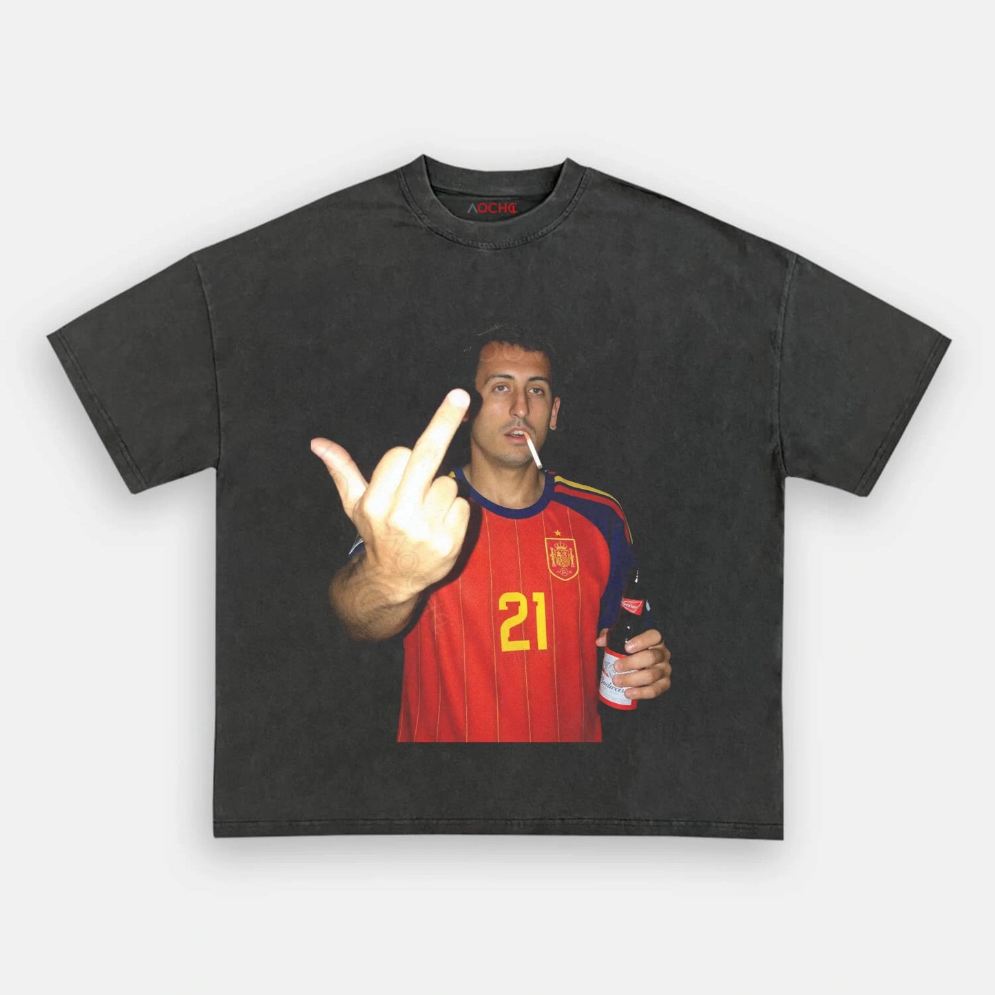 Spain Soccer Style Tee 8 - AQCHIC
