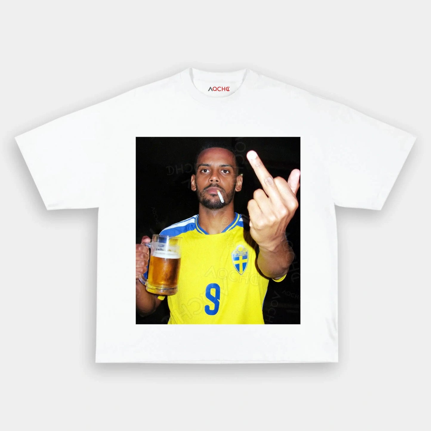 Sweden Football Style Tee 1 - AQCHIC