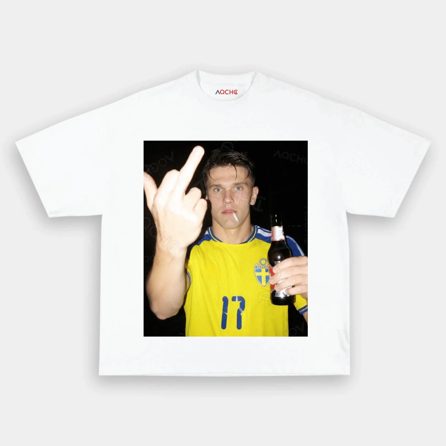 Sweden Football Style Tee 10 - AQCHIC
