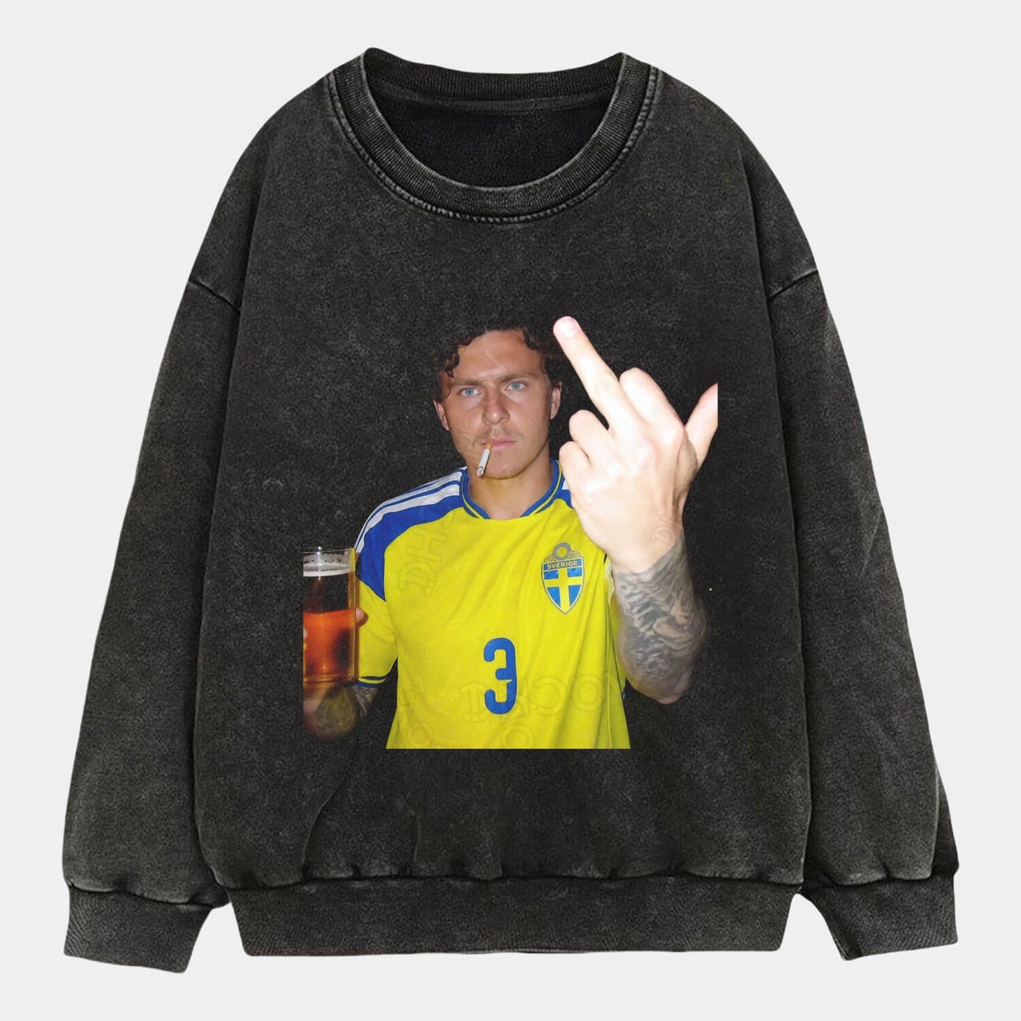 Sweden Football Style Tee 4 - AQCHIC