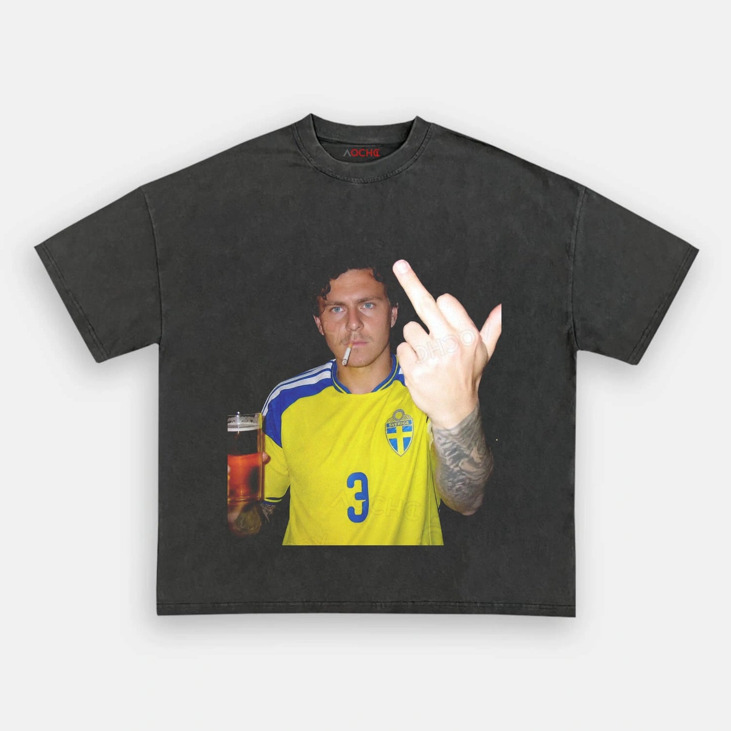 Sweden Football Style Tee 4 - AQCHIC