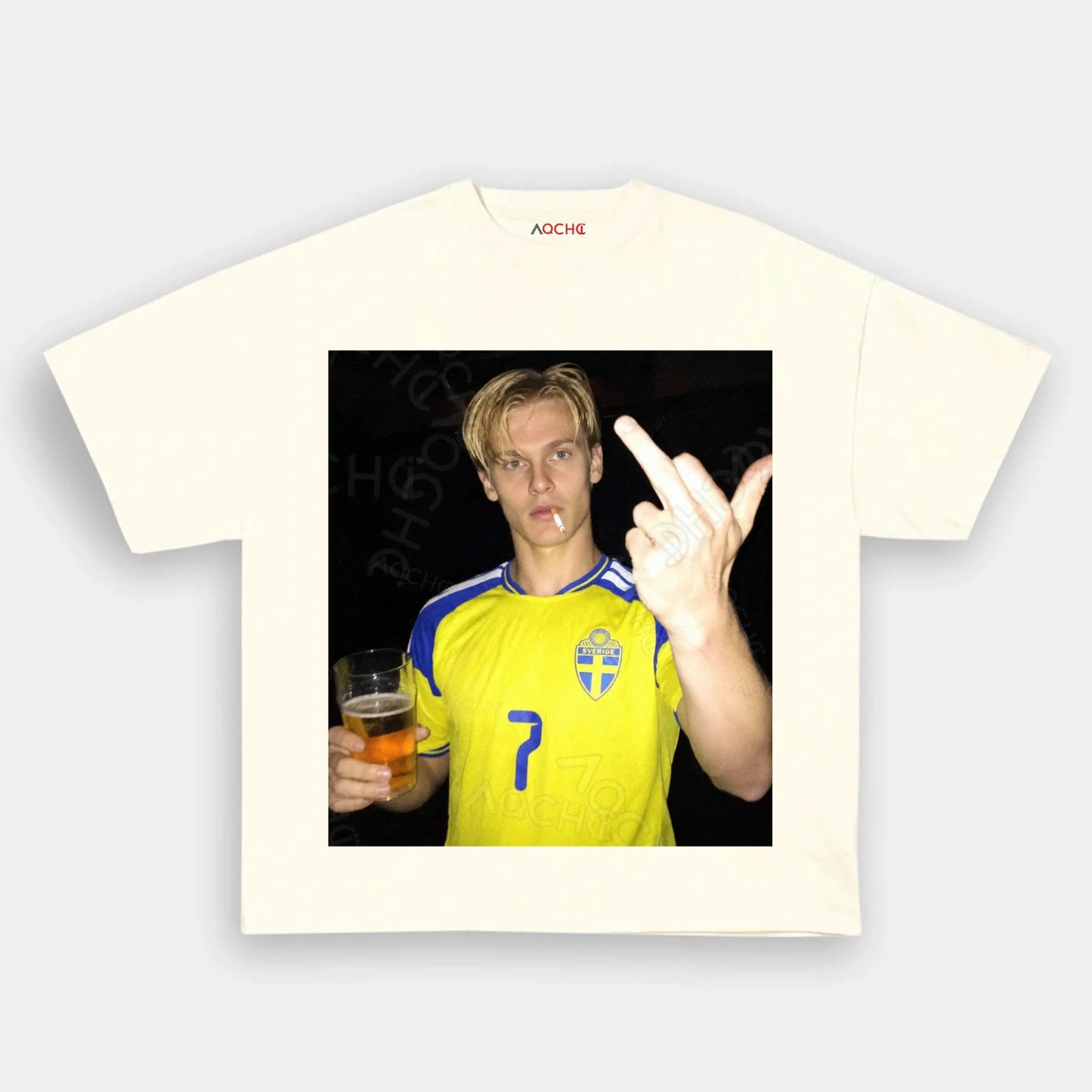 Sweden Football Style Tee 5 - AQCHIC